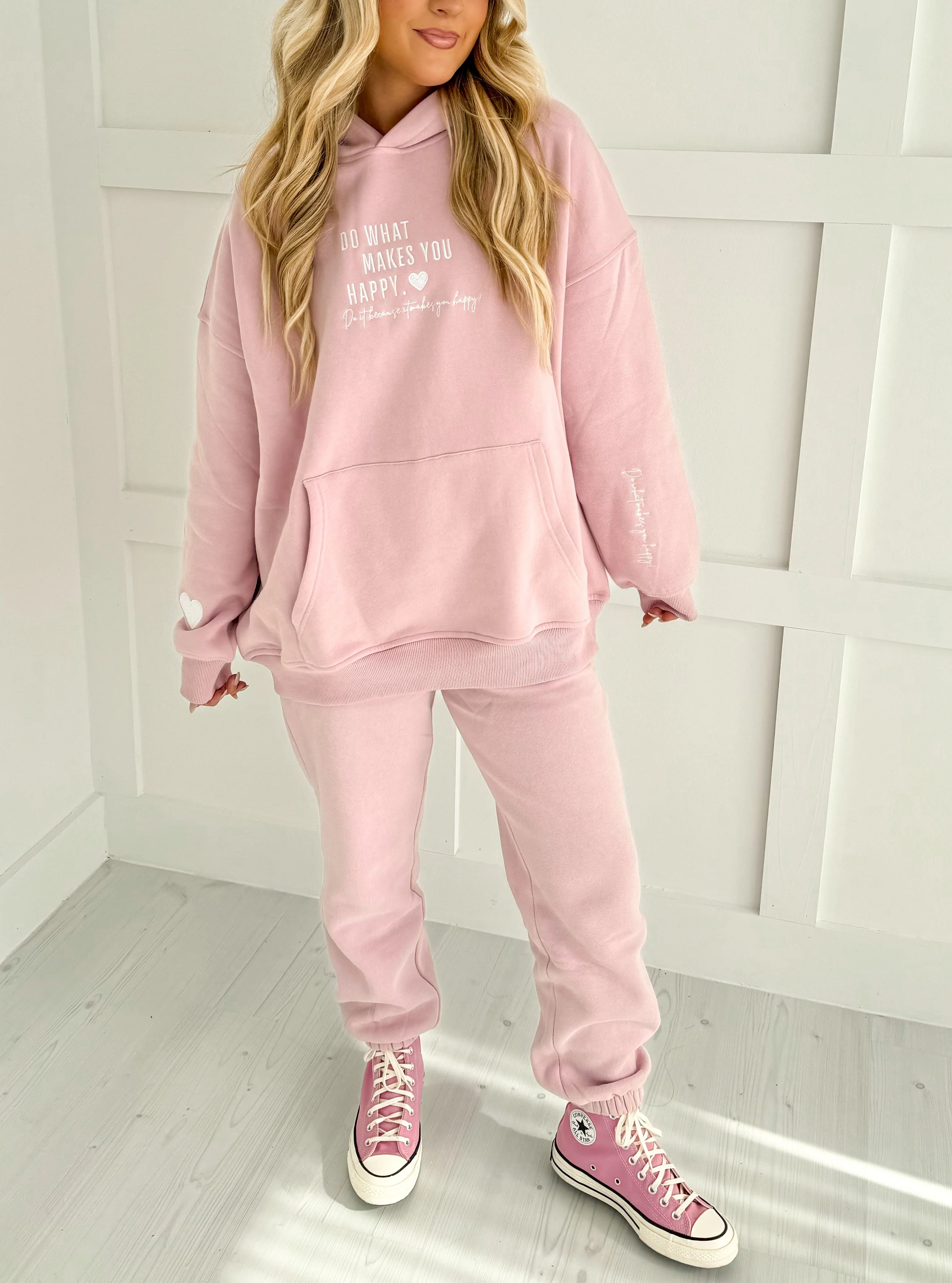 Mauve Mist Do What Makes You Happy Hoodie - Image 4