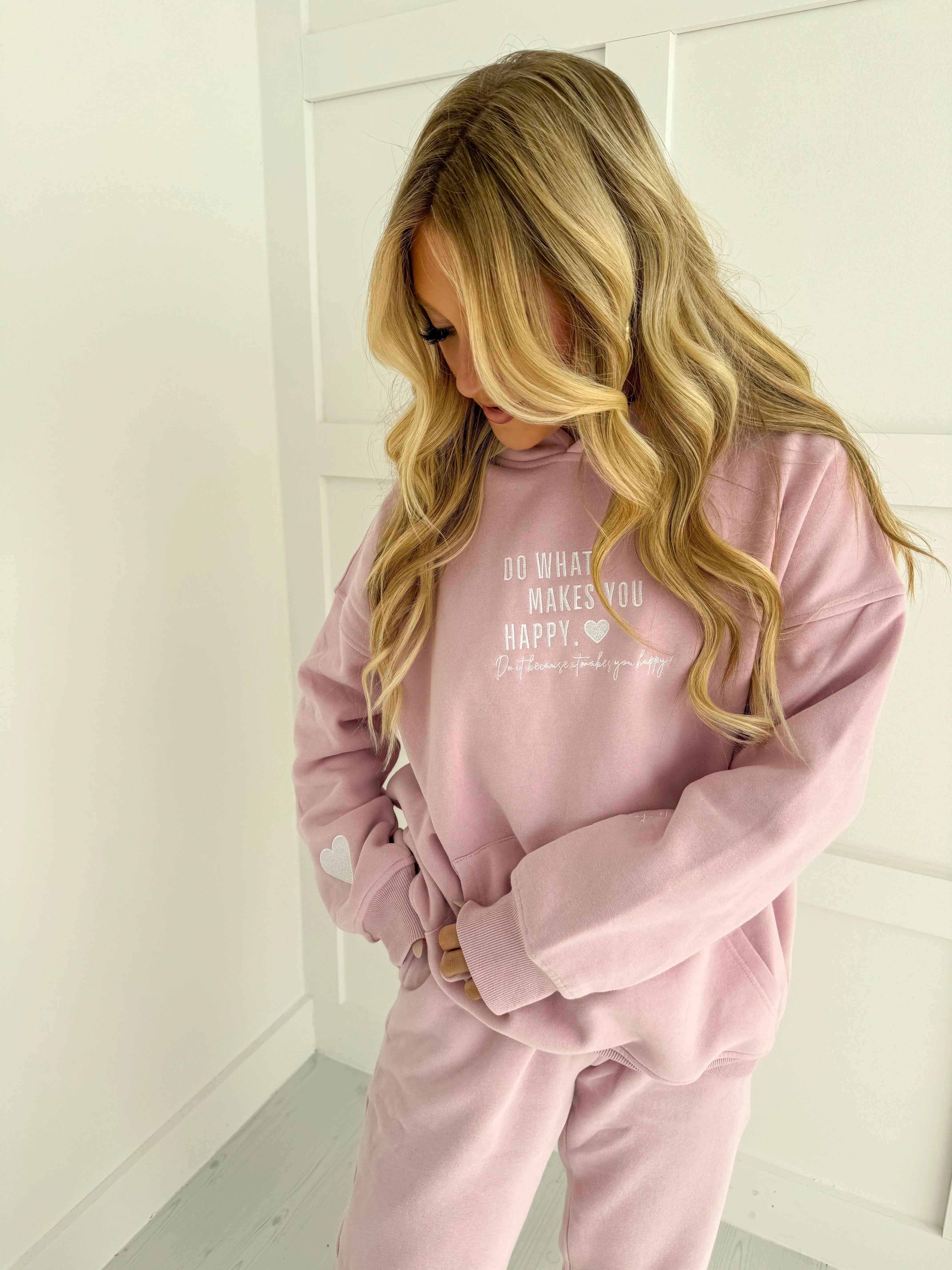 Mauve Mist Do What Makes You Happy Hoodie - Image 8