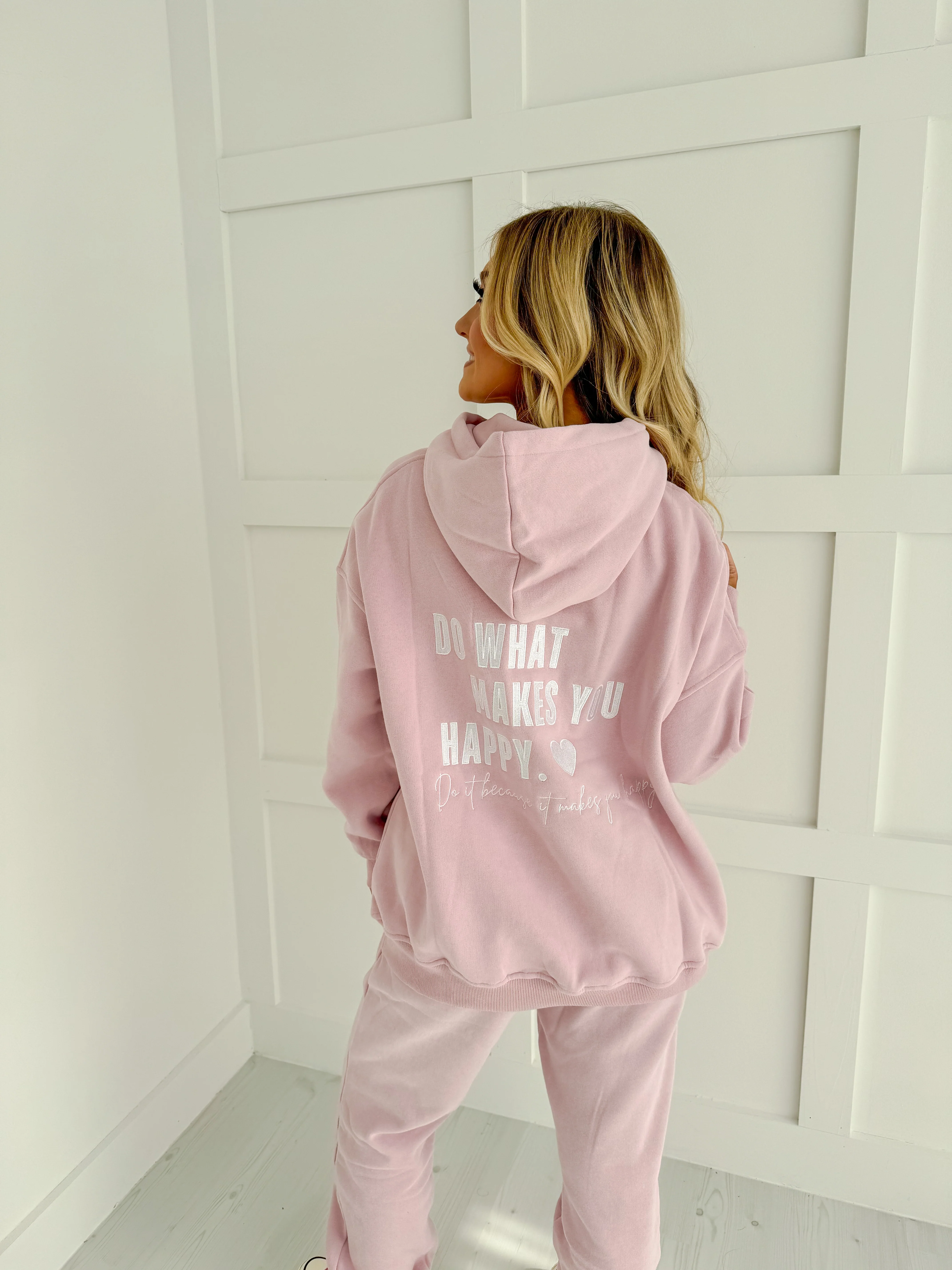 Mauve Mist Do What Makes You Happy Hoodie - Image 9