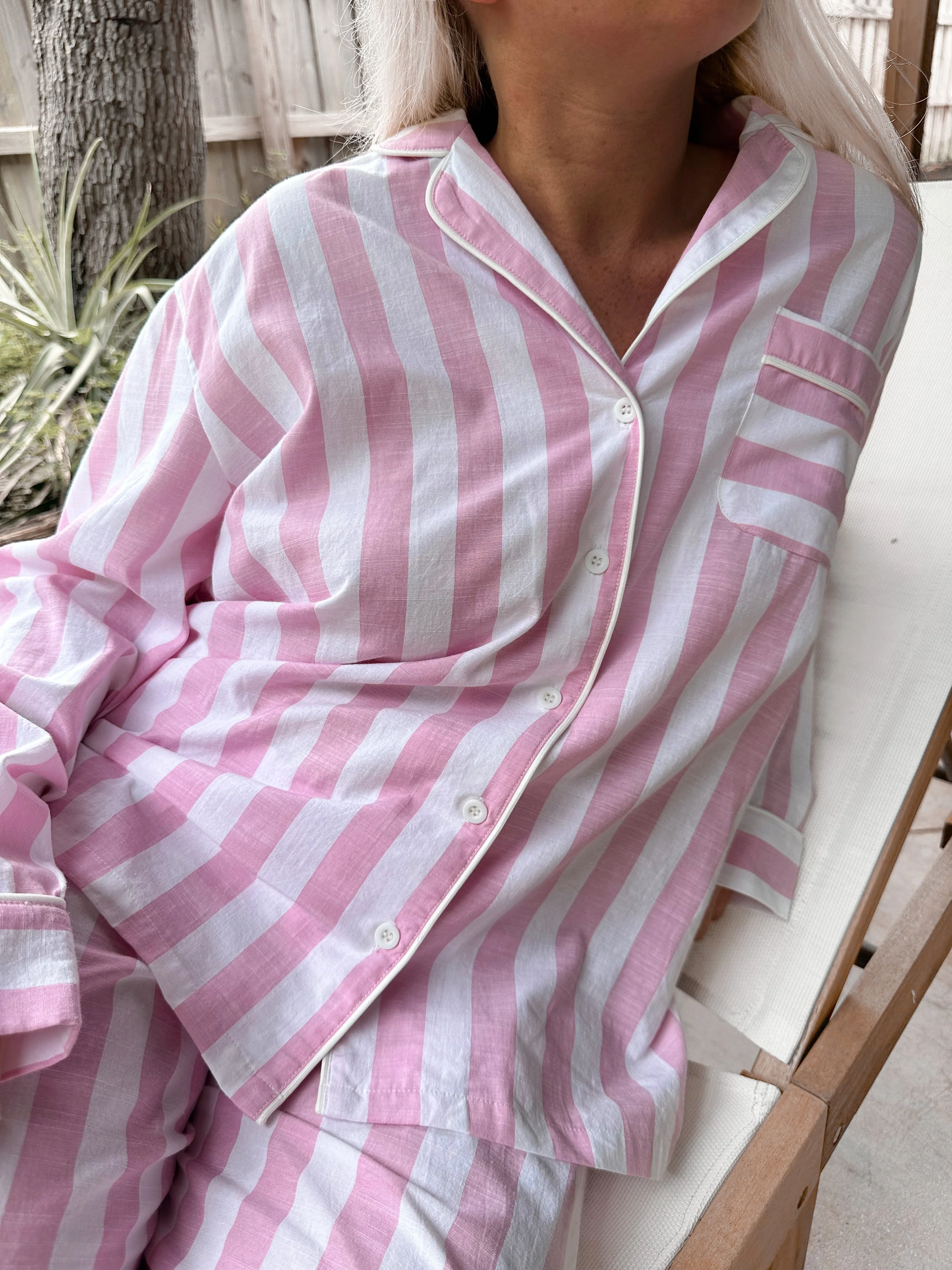 A Day In Greece Striped Pajama Pants - Image 2