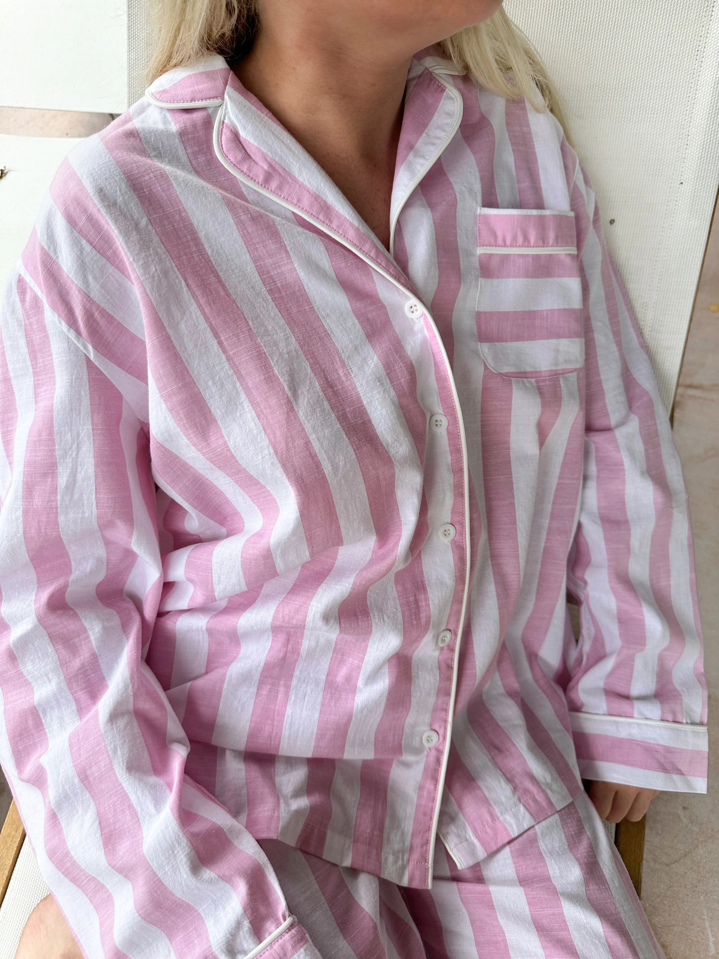 A Day In Greece Striped Pajama Pants - Image 3