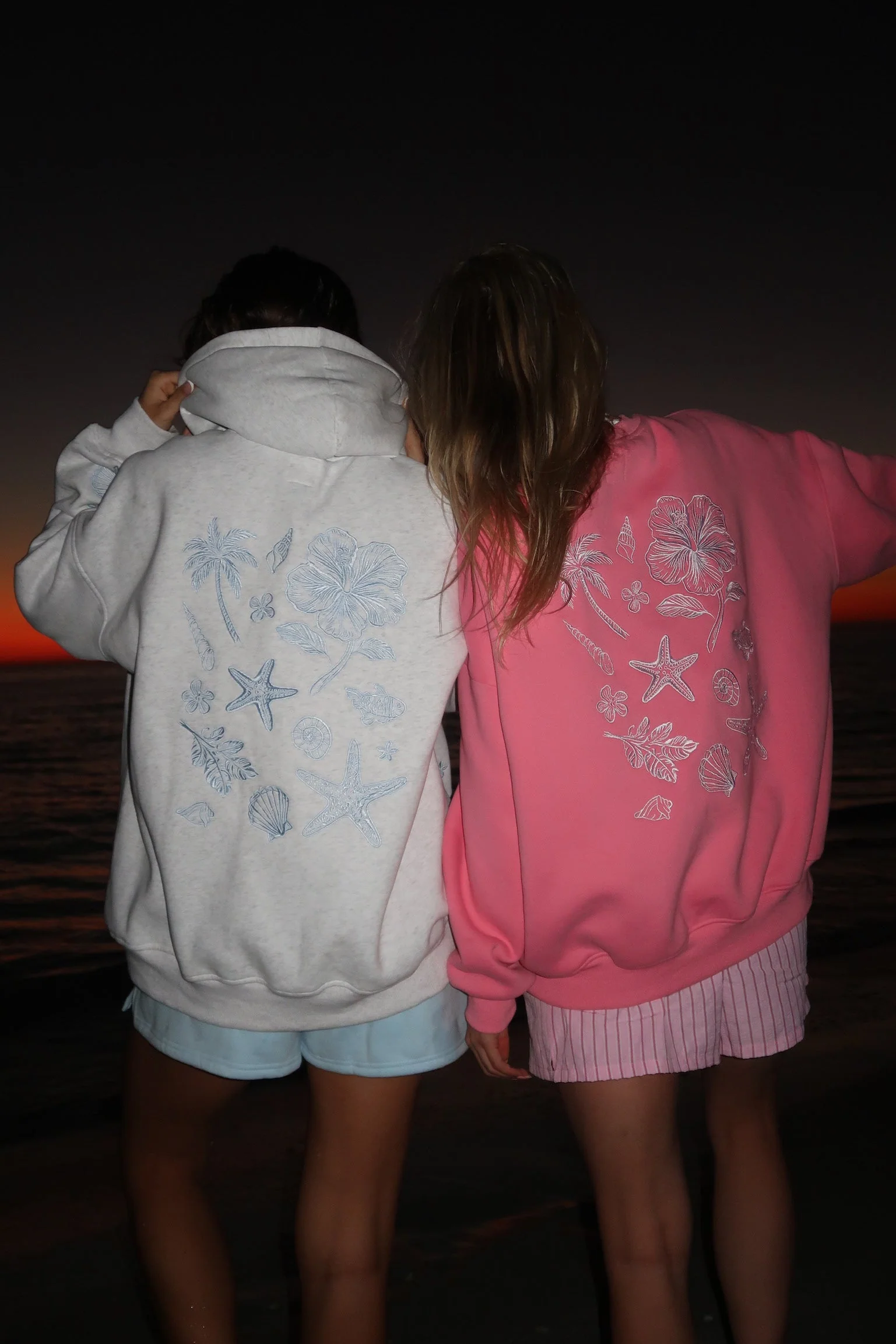 Hibiscus Pink Tropical Embroider Sweatshirt - Image 20
