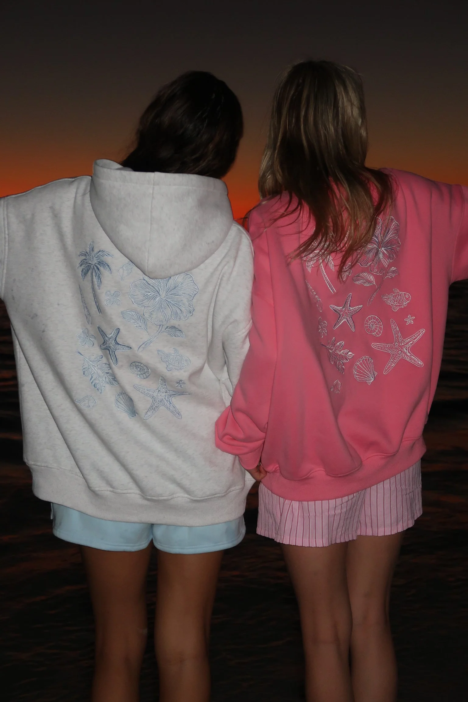 Hibiscus Pink Tropical Embroider Sweatshirt - Image 22