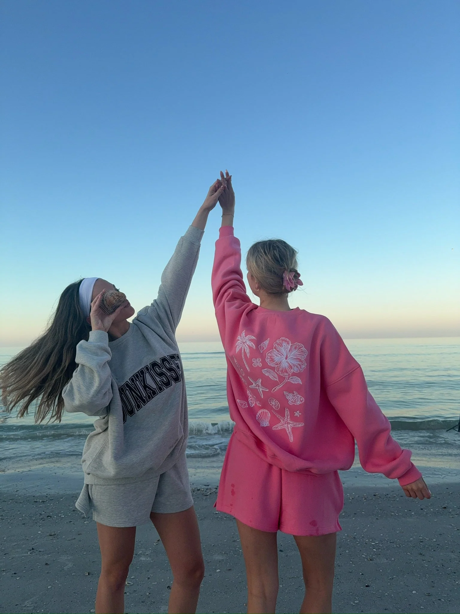 Hibiscus Pink Tropical Embroider Sweatshirt - Image 24