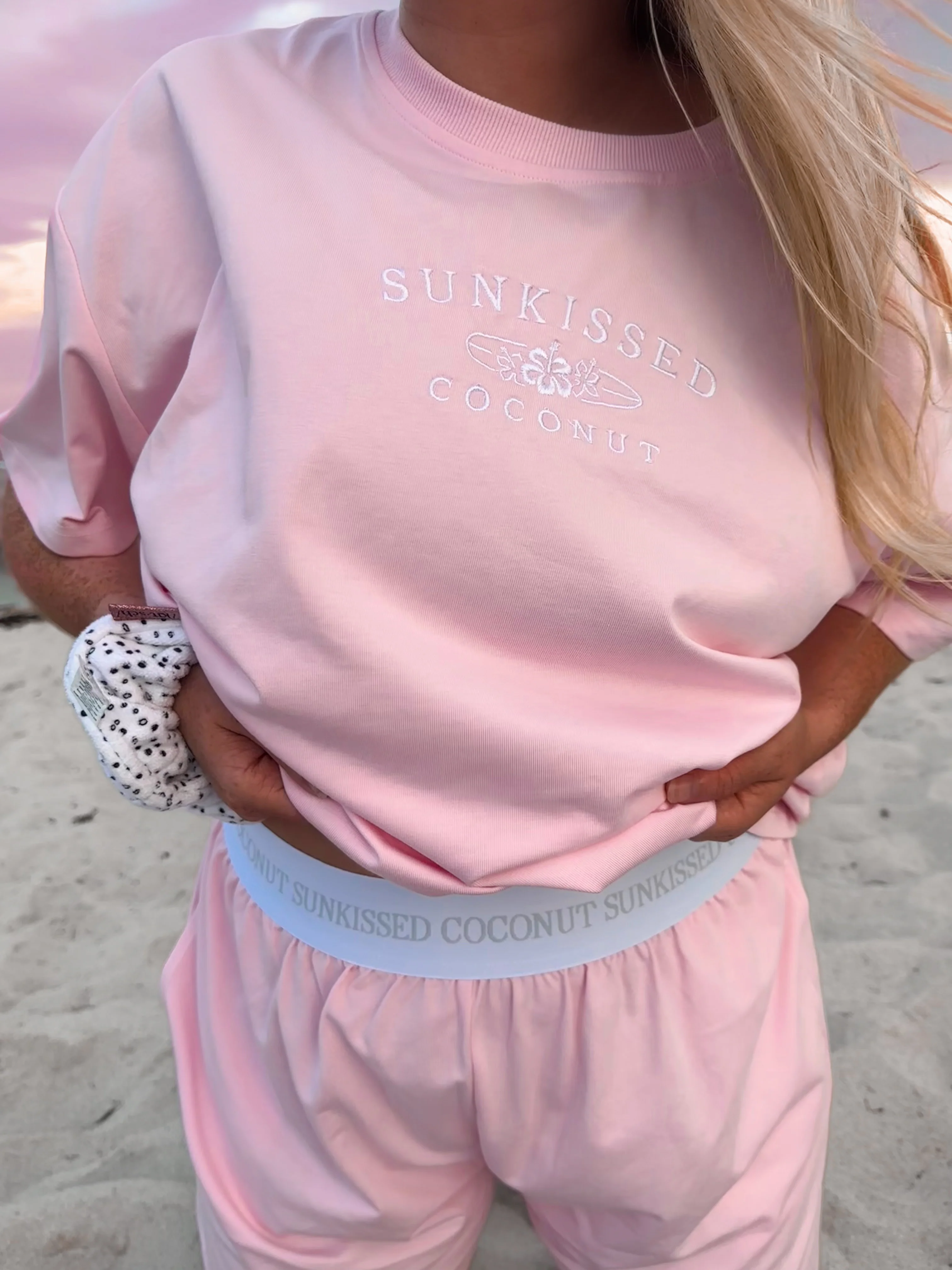 Blair Pink Basic Watercolor Shorts - Image 7