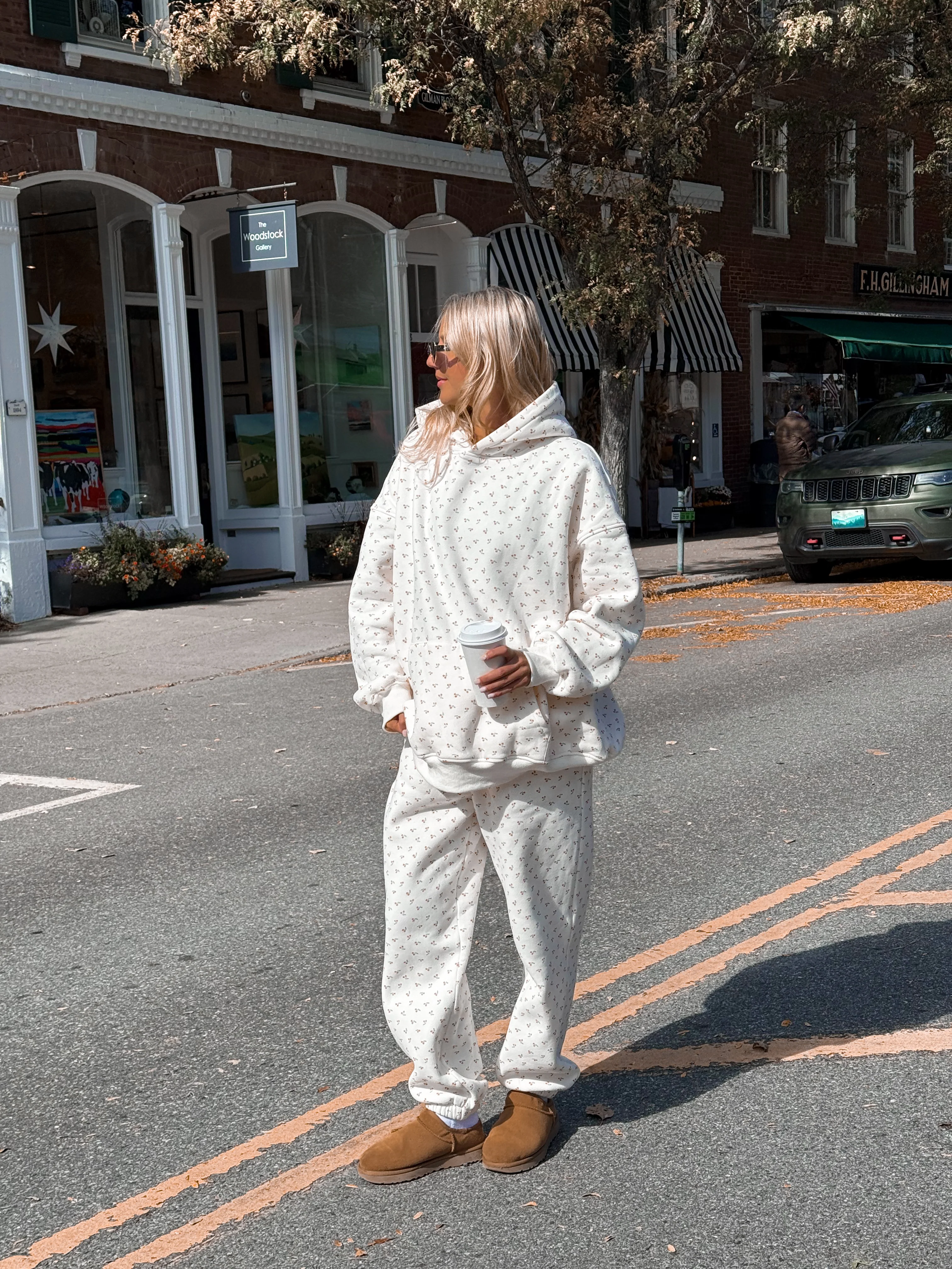 Blank Ivory Cherries All Over Jogger Sweatpants - Image 22