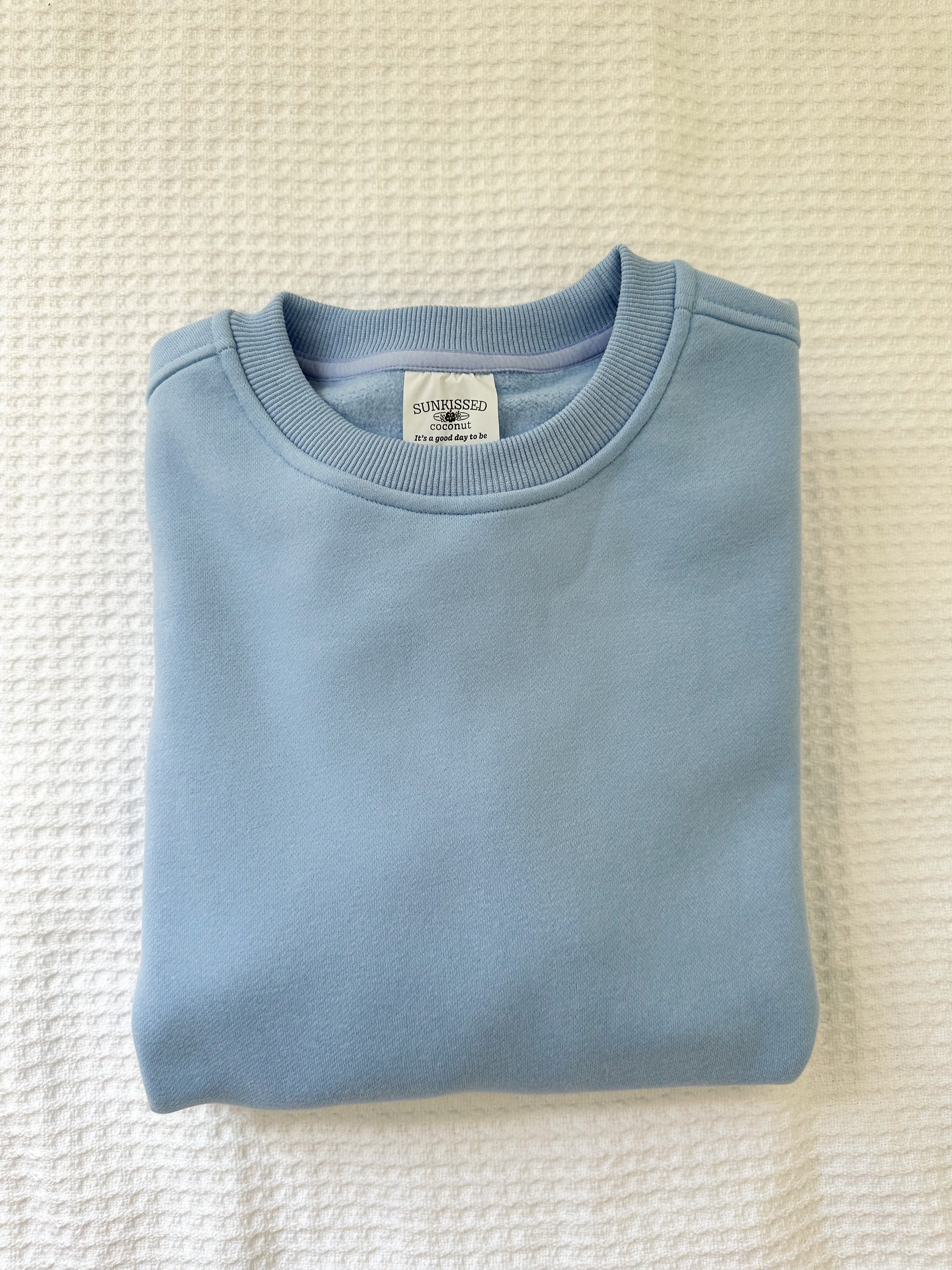 Blue Breeze Basic Blank Sweatshirt