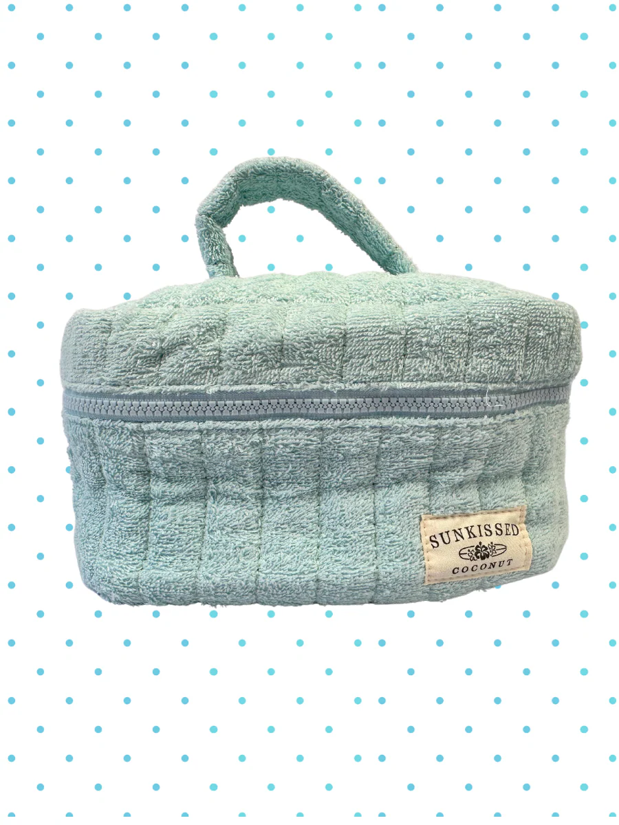 Arctic Polka Dot Handmade Makeup Bag - Image 4