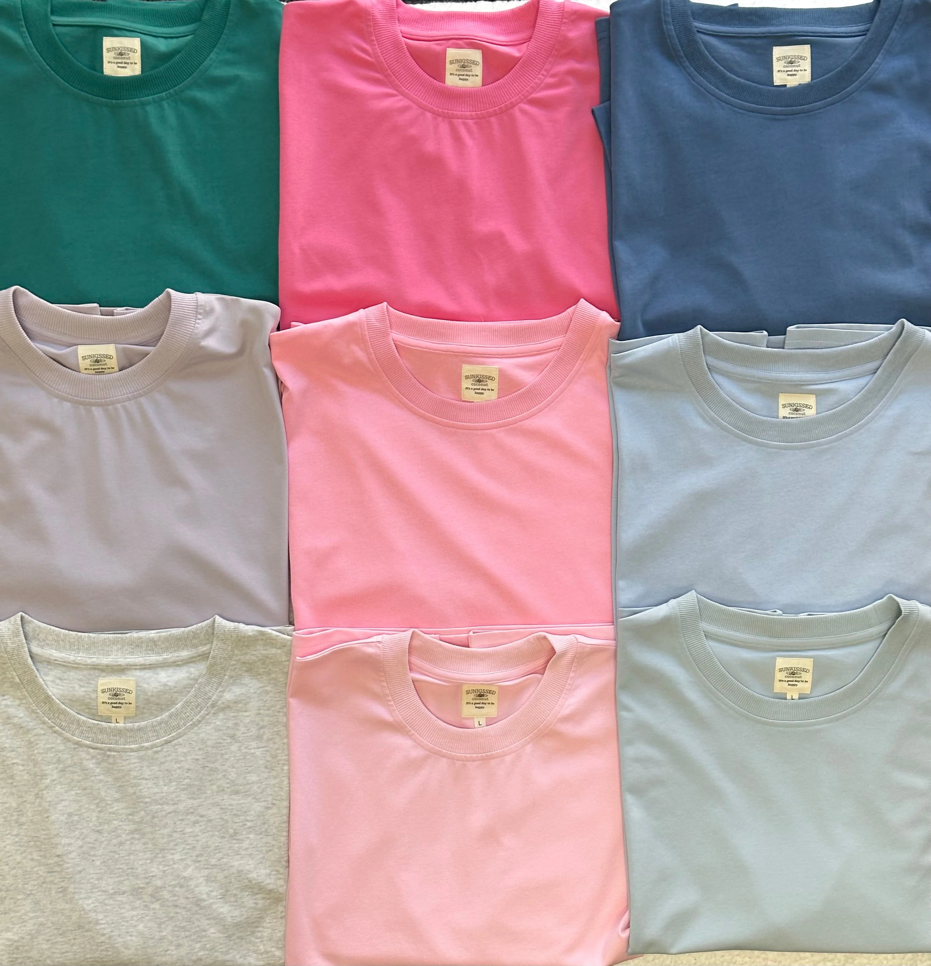 Pearl Grey Basic Watercolor Slightly Cropped Blank Tee - Image 7