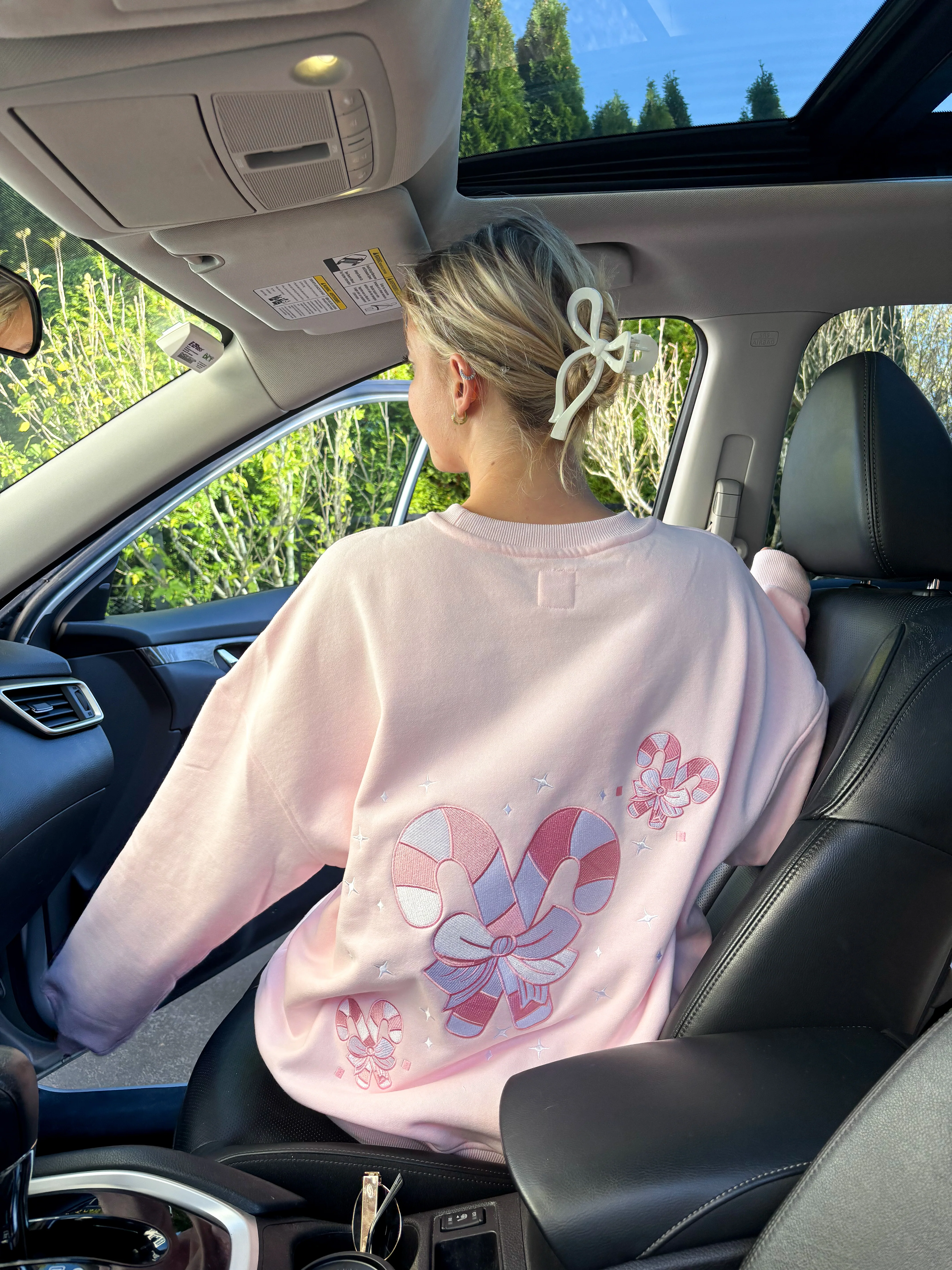 Light Pink Candy Cane Wonderland Sweatshirt - Image 21