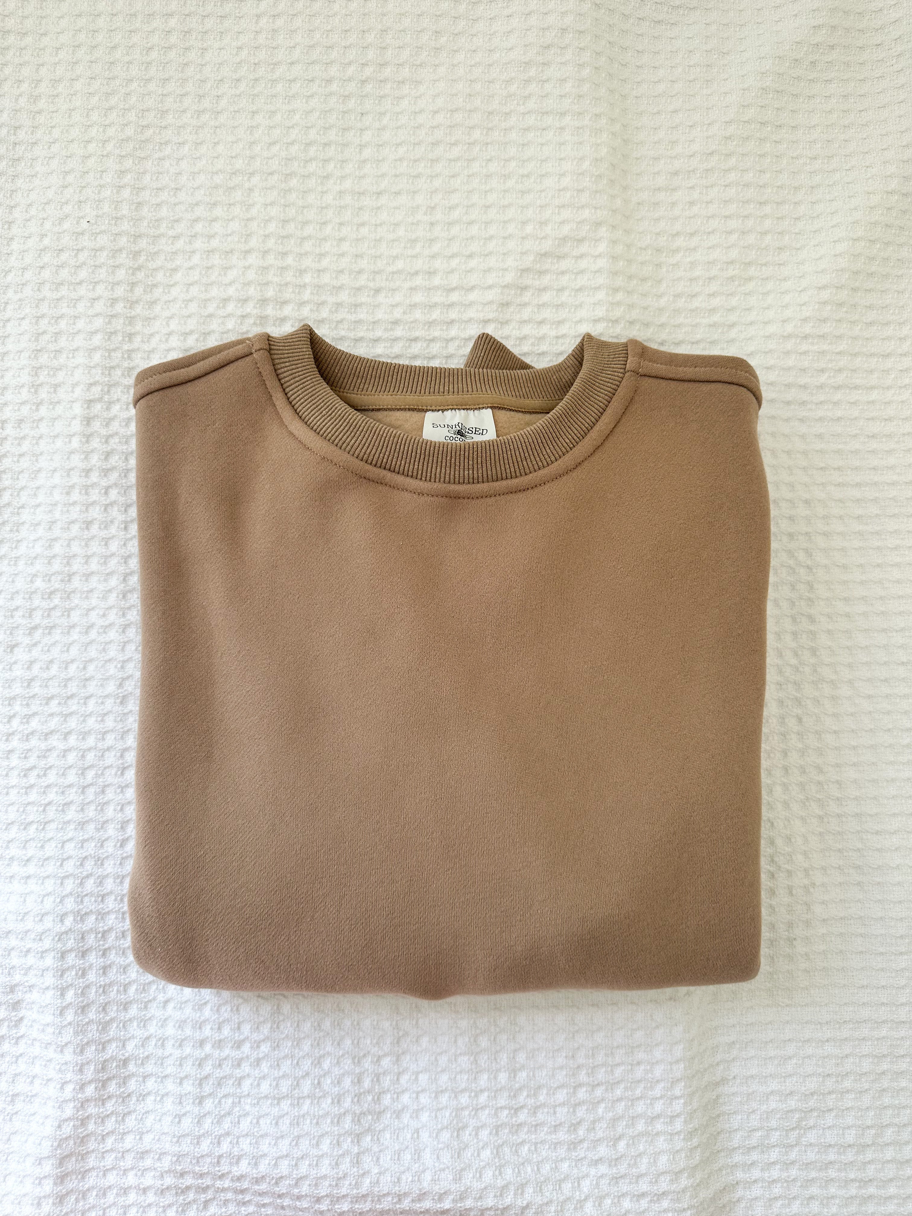 Cappuccino Basic Blank Sweatshirt