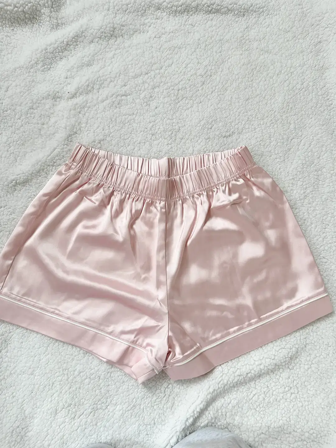 Champagne Pink Short Sleeve Pajama Set - Image 3