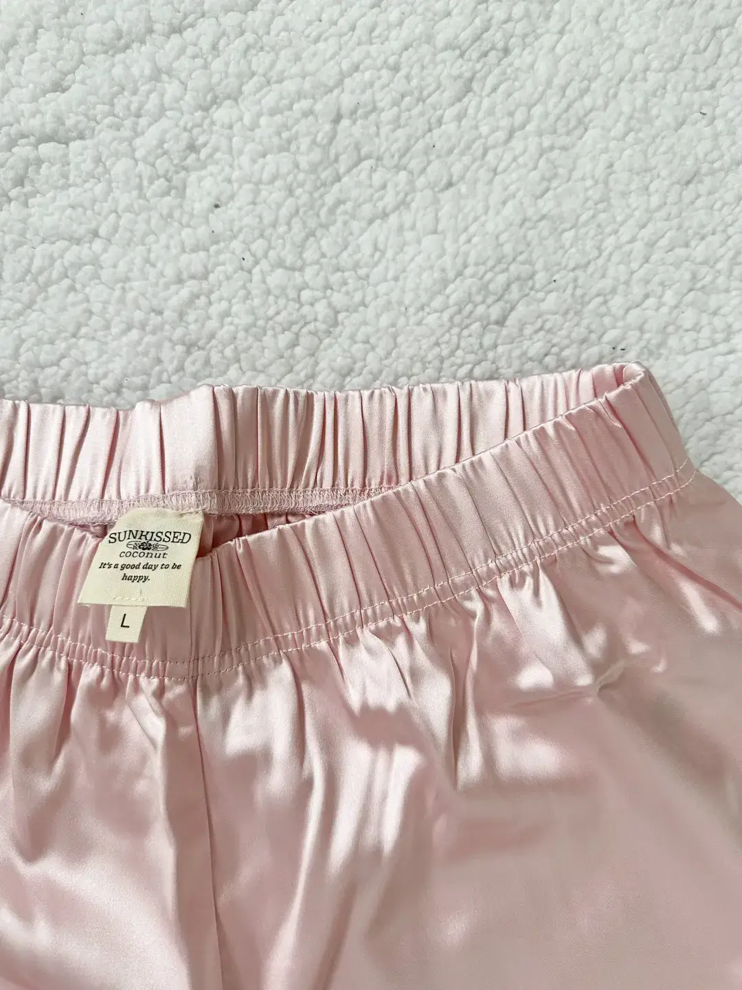 Champagne Pink Short Sleeve Pajama Set - Image 4