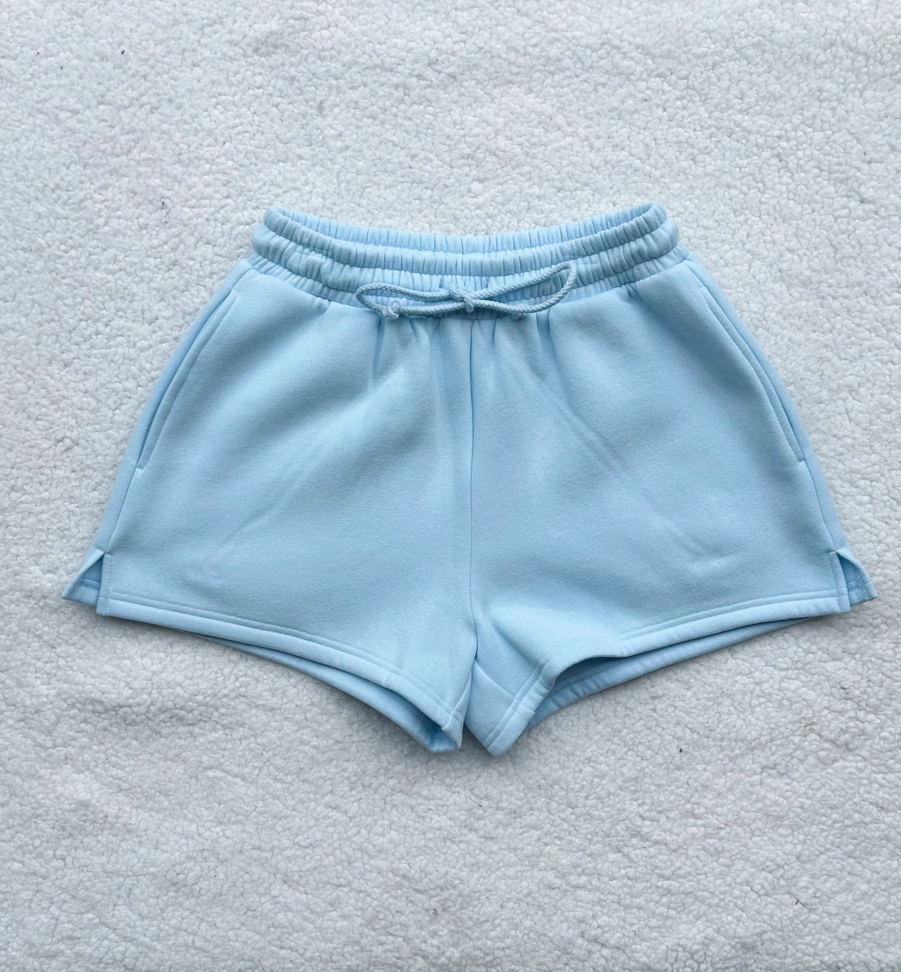 Icy Blue Basic Blank Shorts - Image 2