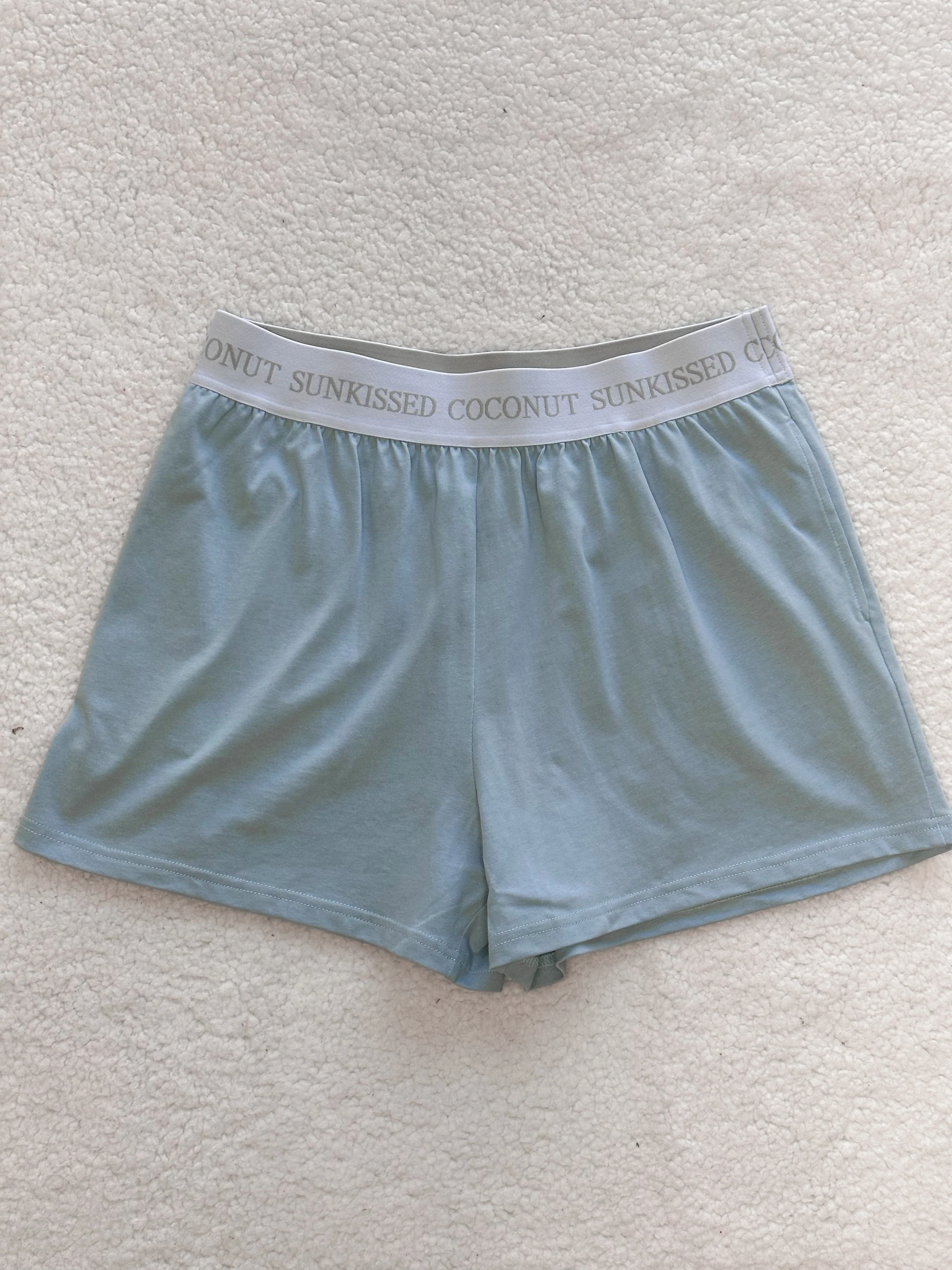 Coastal Blue Basic Watercolor Shorts - Image 5
