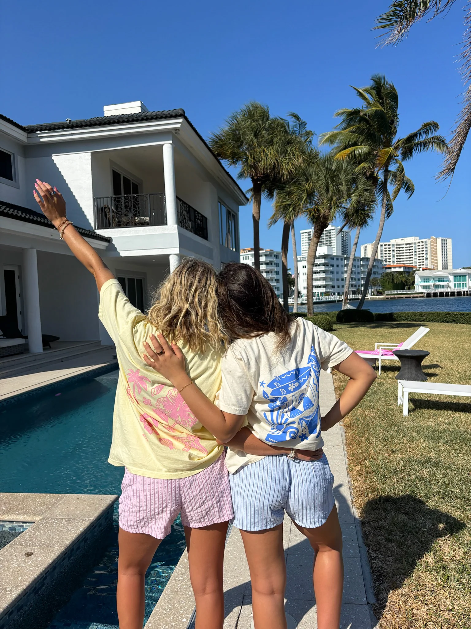 Ivory Blue Swim And Surf Comfort Colors Tee - Image 3