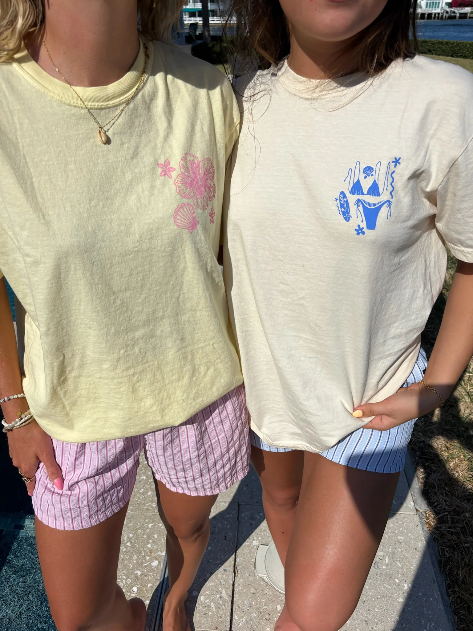 Ivory Blue Swim And Surf Comfort Colors Tee - Image 7