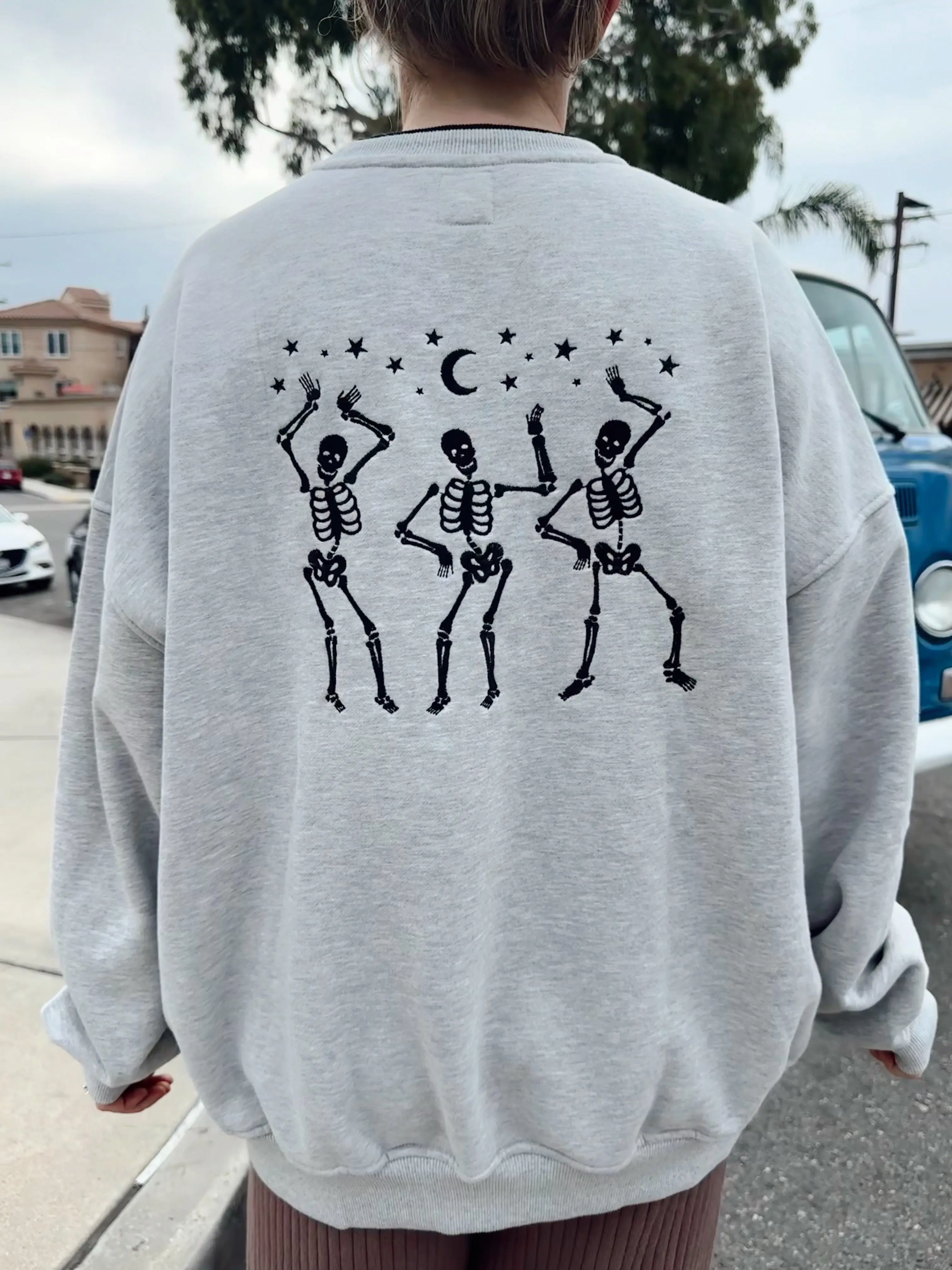 EMBROIDER SKELETON SWEATSHIRT - Image 2