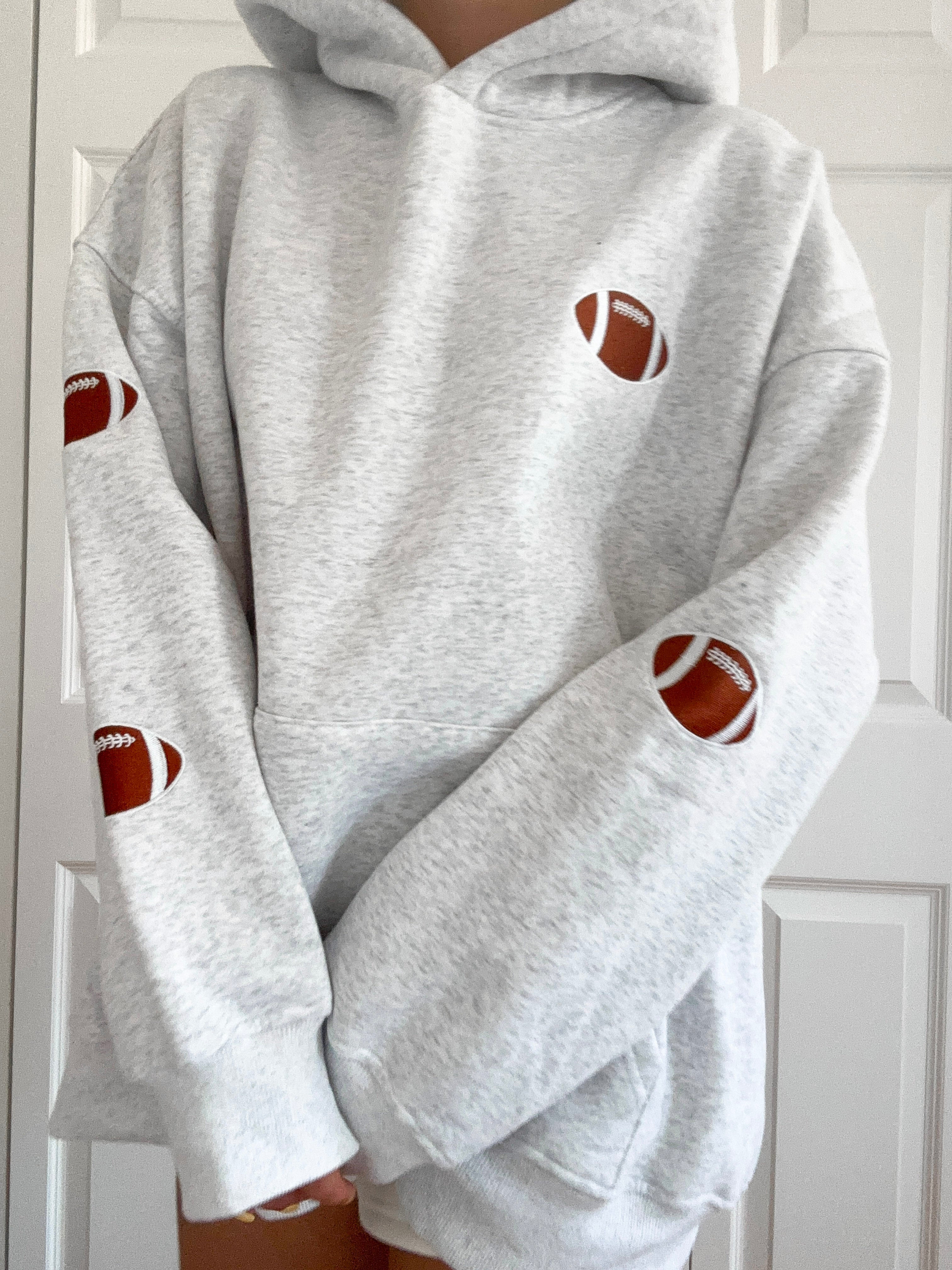 Football Embroider Hoodie - Image 2