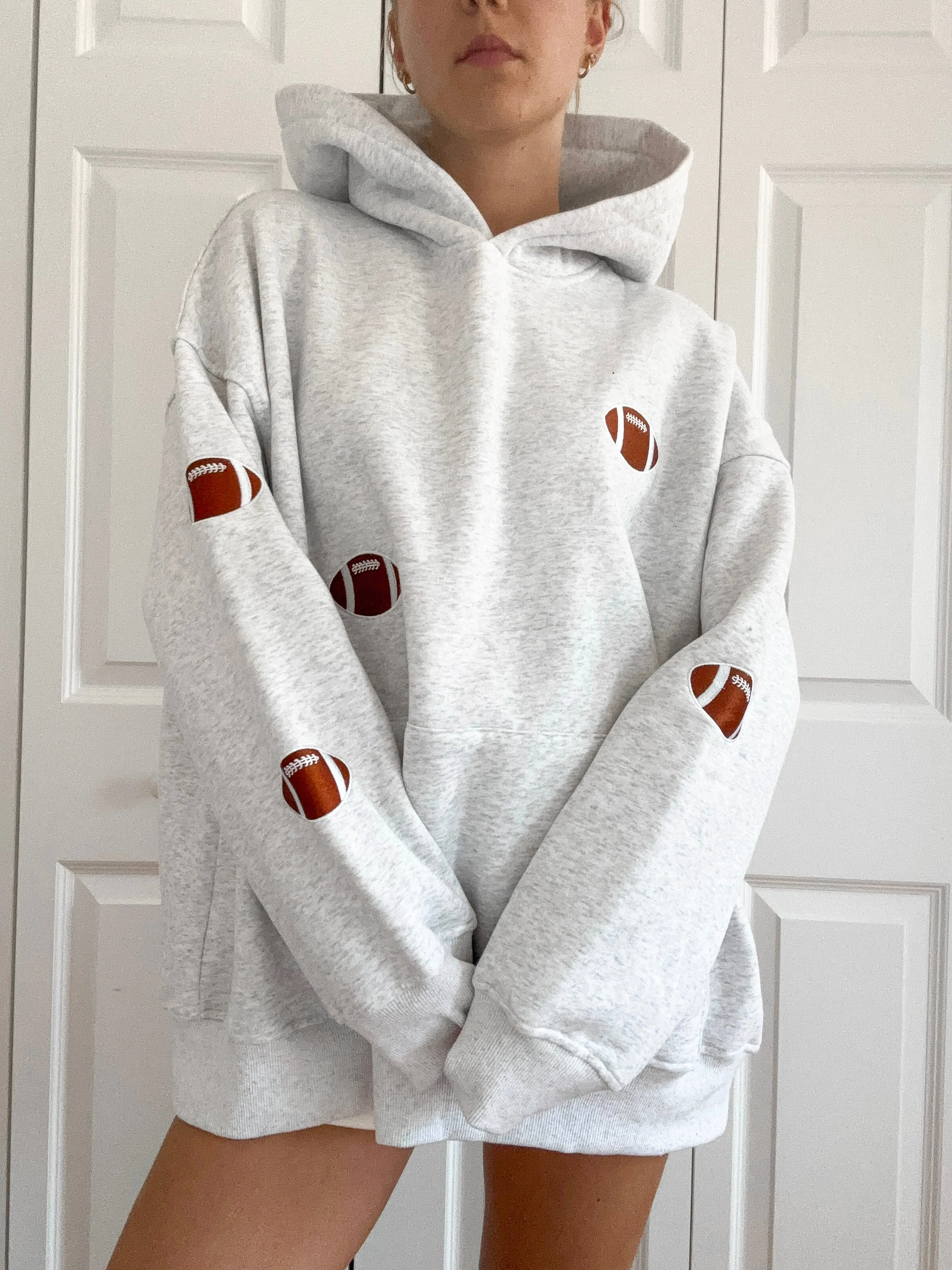 Football Embroider Hoodie - Image 3