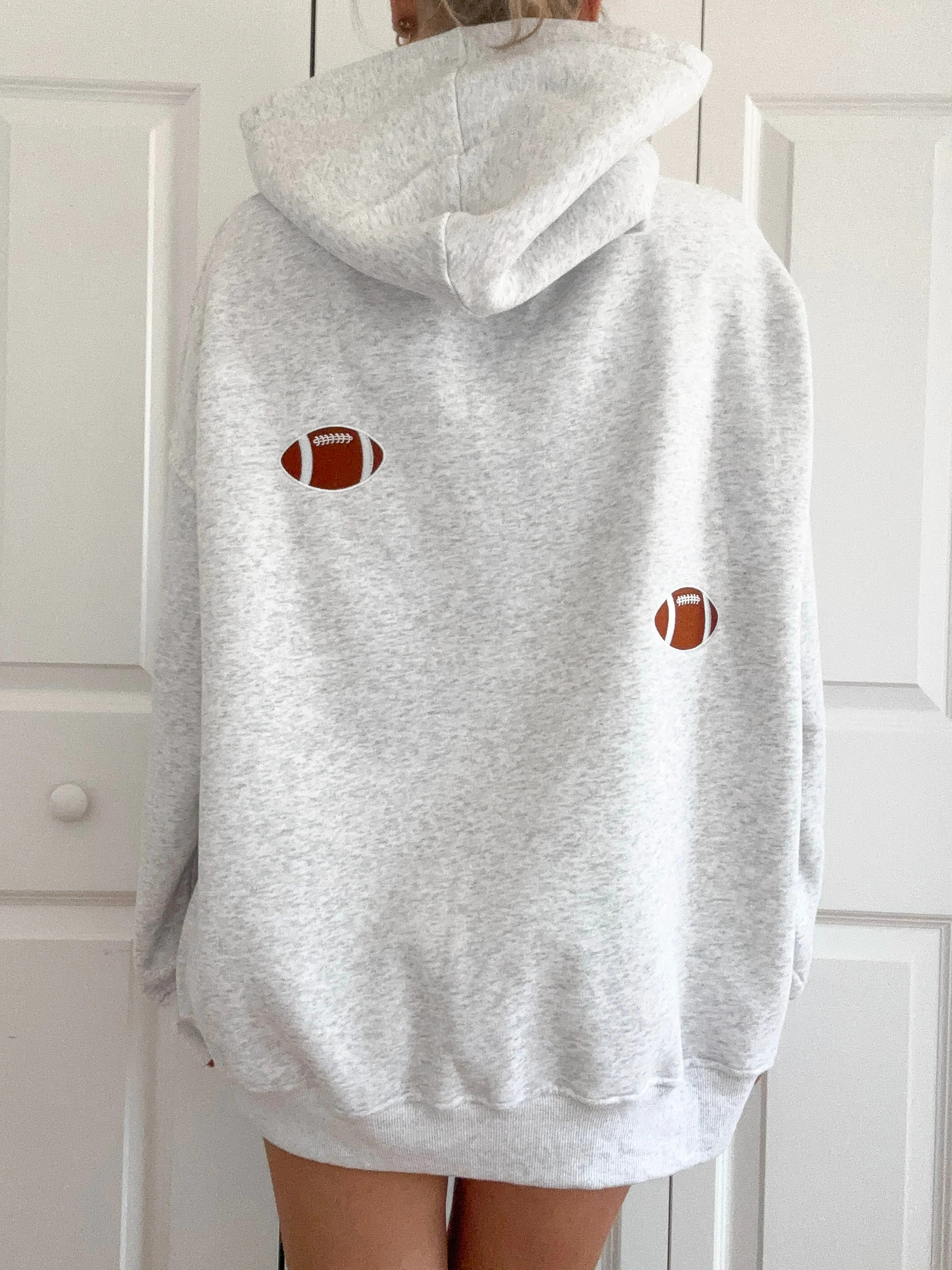 Football Embroider Hoodie - Image 4