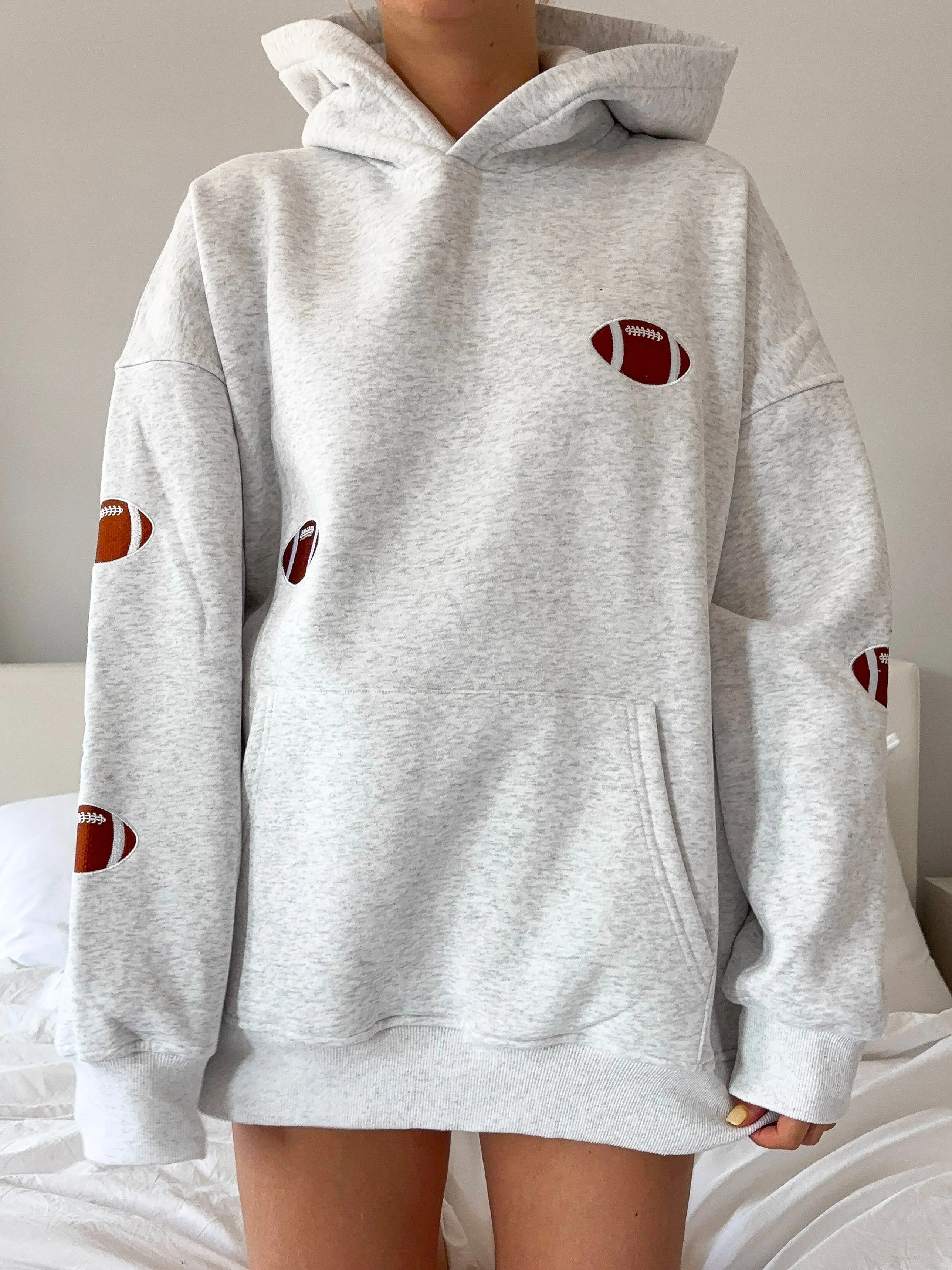 Football Embroider Hoodie - Image 5