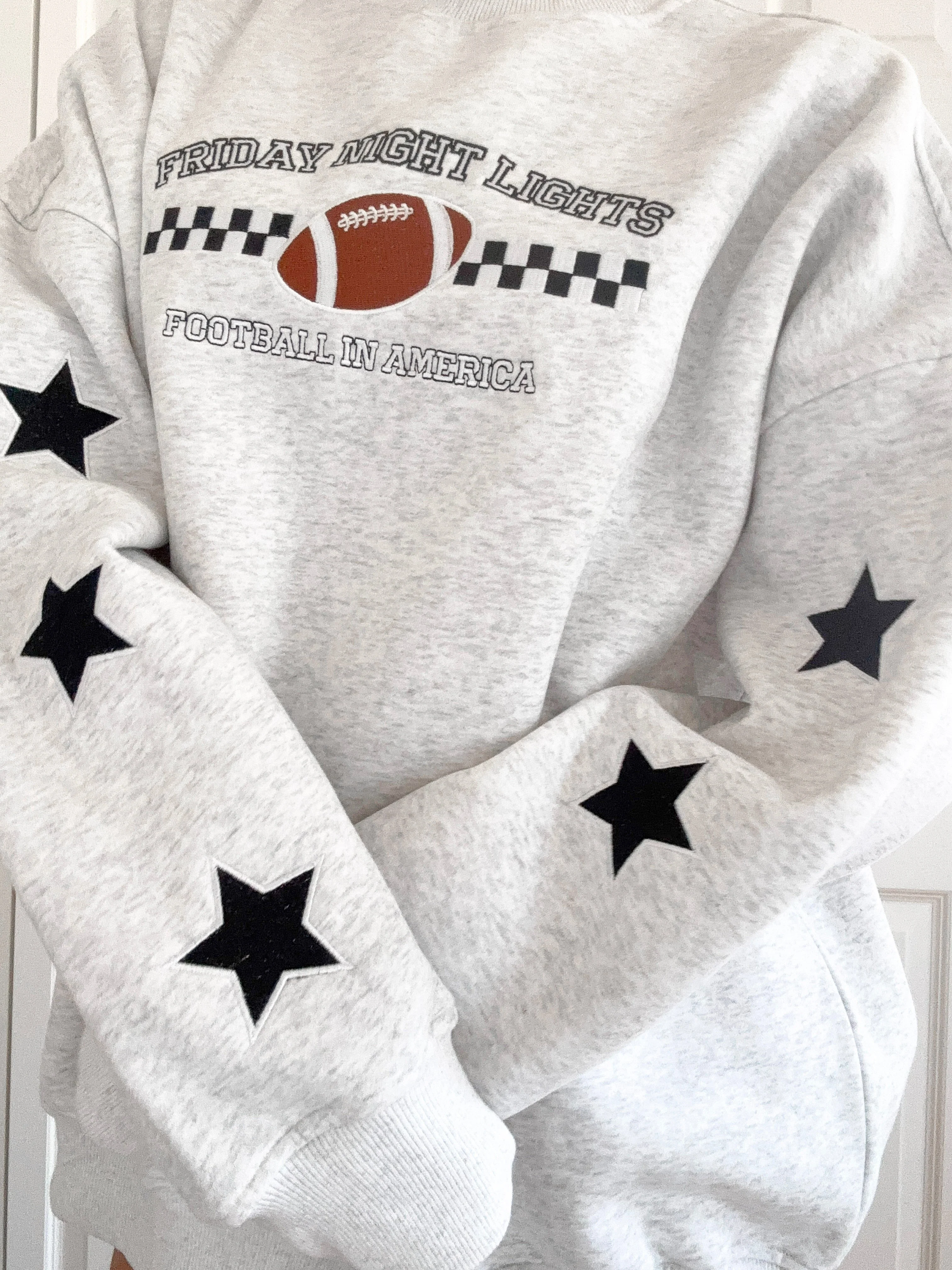 Friday Night Lights Game Day Football Embroider Sweatshirt - Image 2