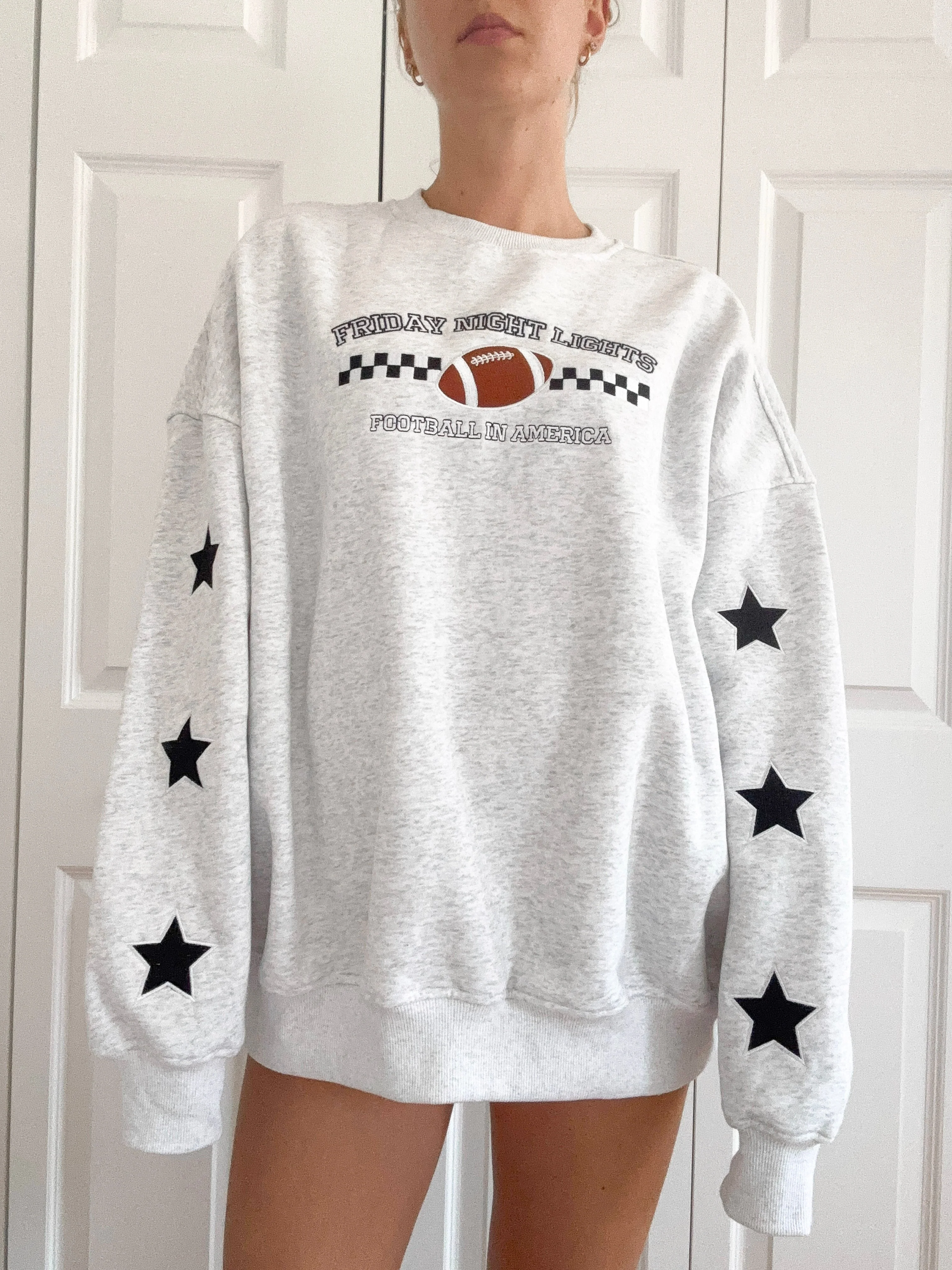Friday Night Lights Game Day Football Embroider Sweatshirt - Image 3