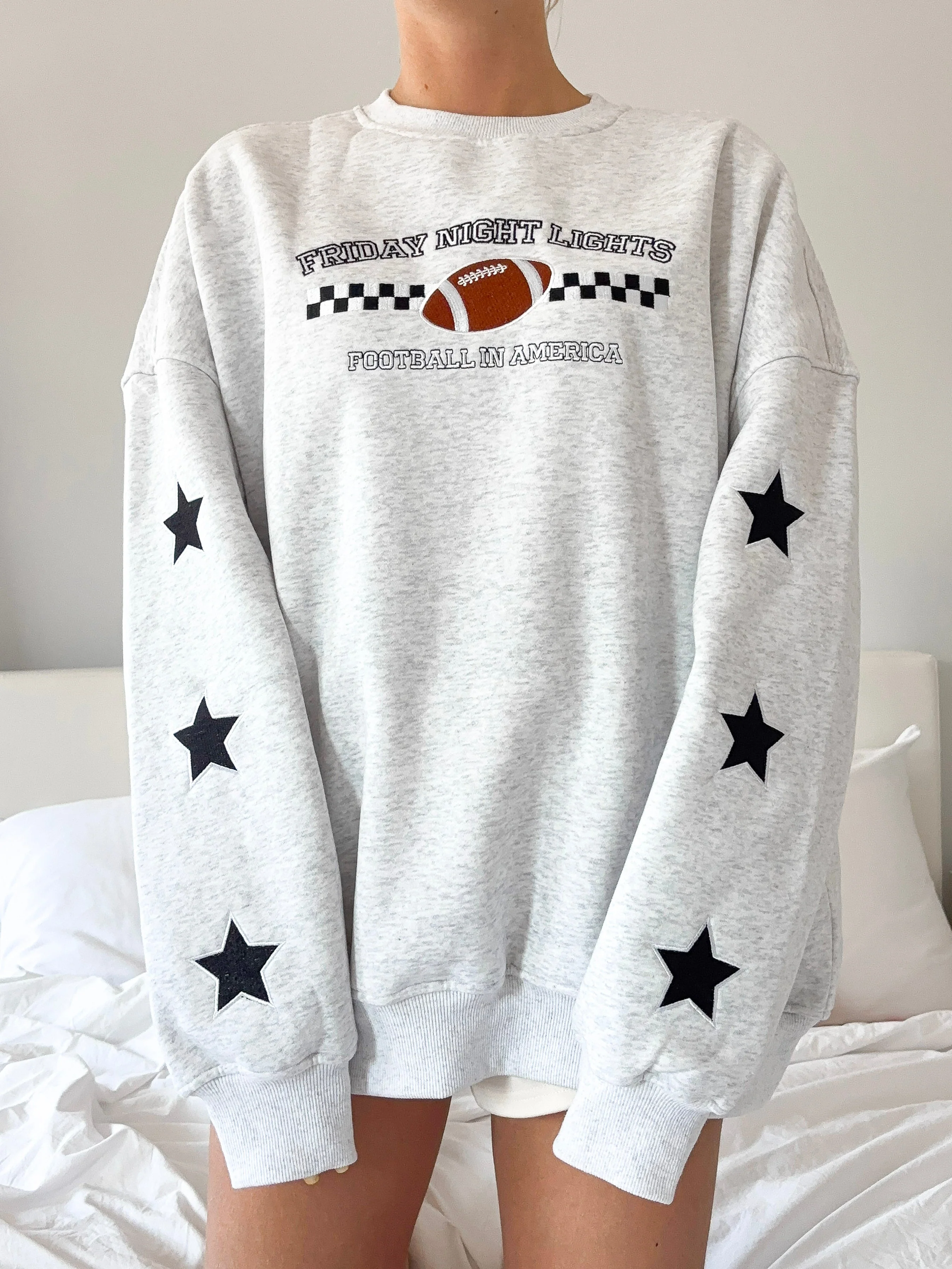 Friday Night Lights Game Day Football Embroider Sweatshirt - Image 4