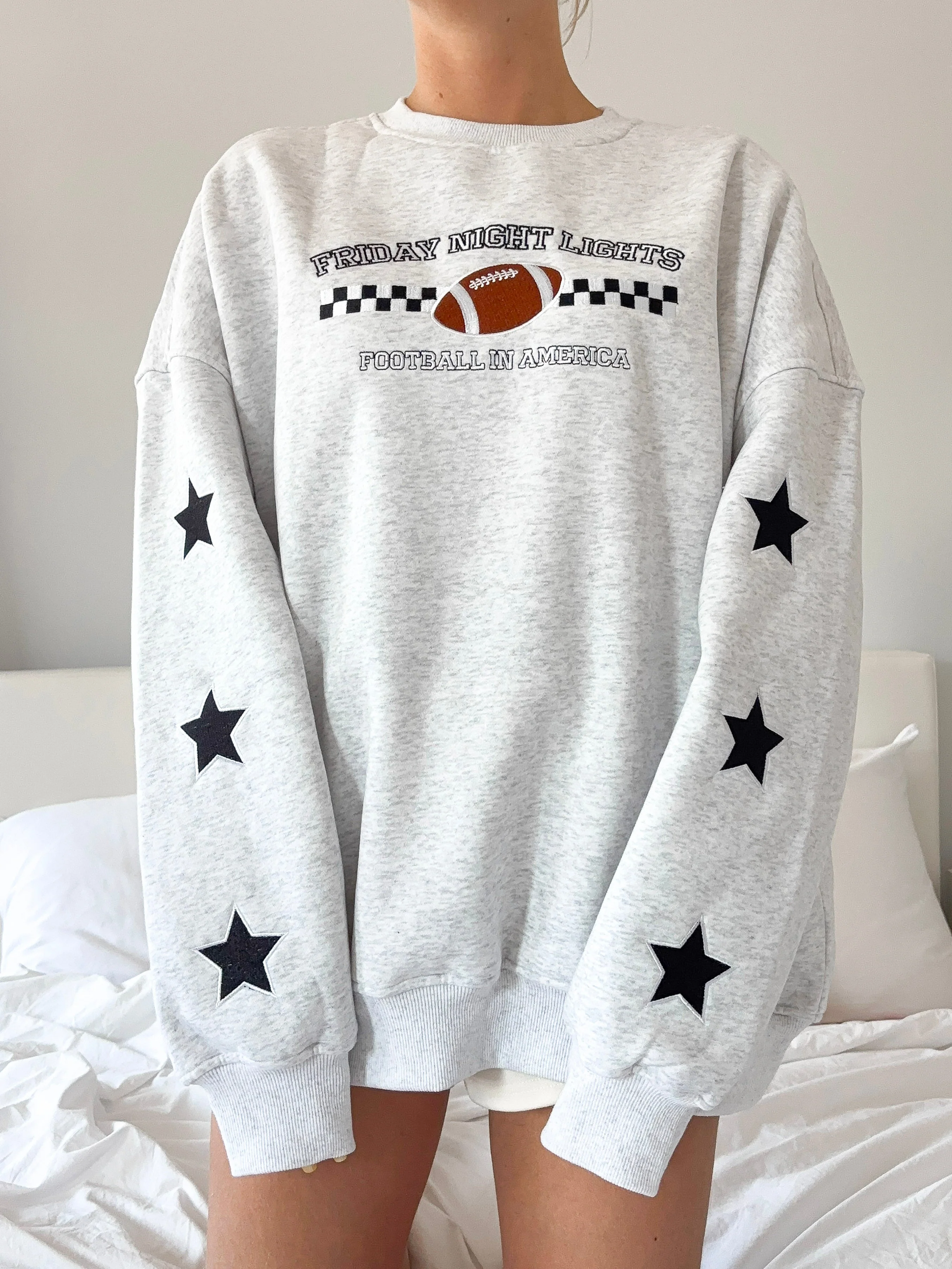 Friday Night Lights Game Day Football Embroider Sweatshirt - Image 5