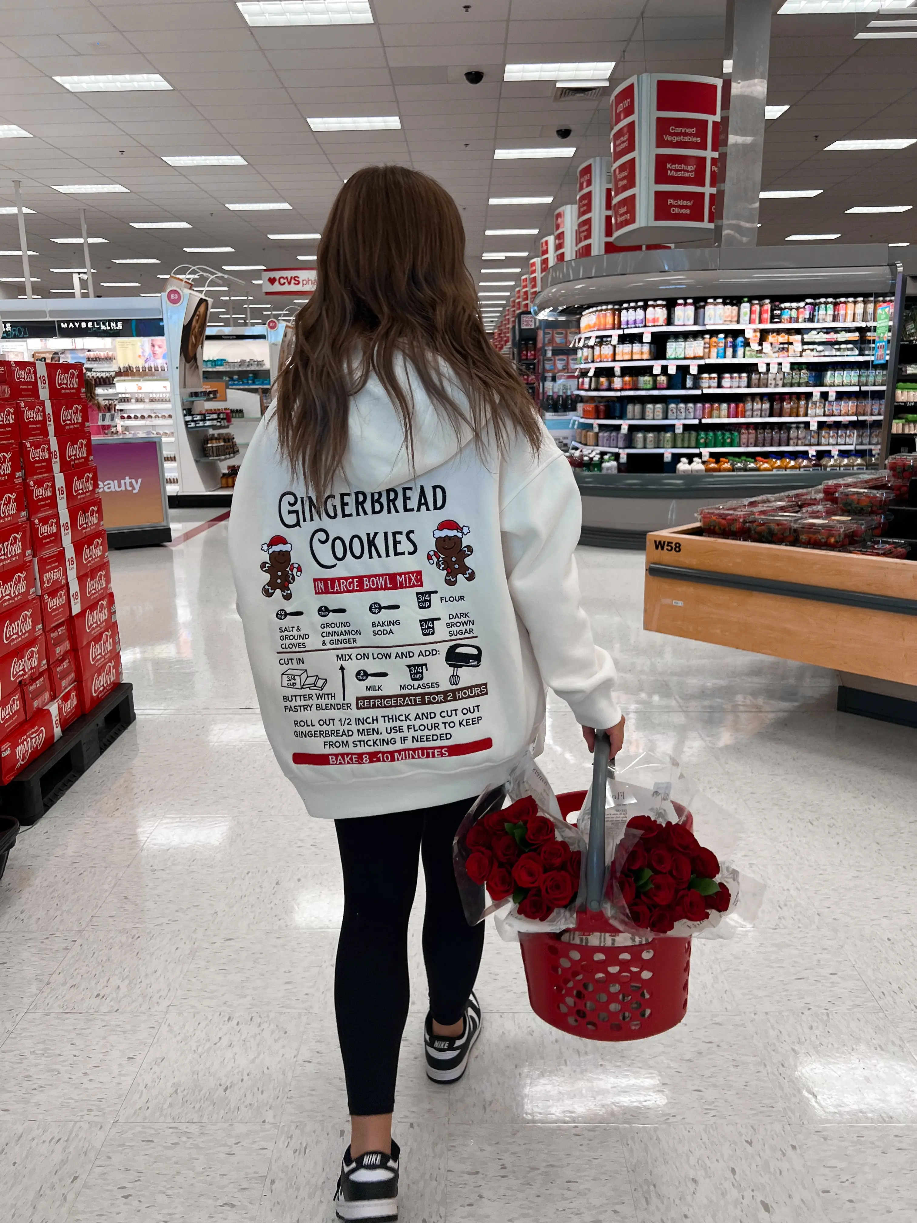 Ivory Gingerbread Recipe Christmas Embroider Hoodie - Image 16