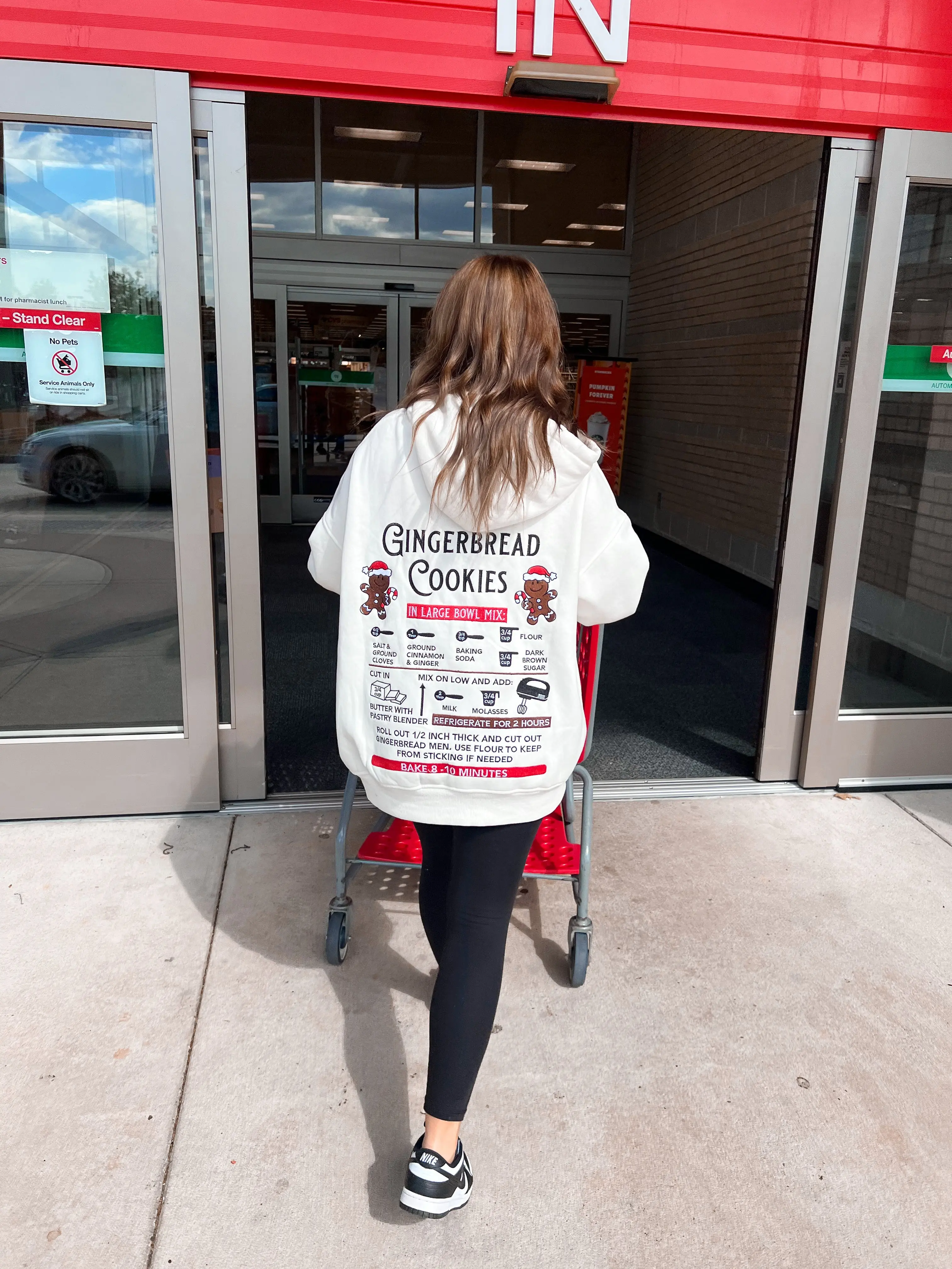 Ivory Gingerbread Recipe Christmas Embroider Hoodie - Image 18