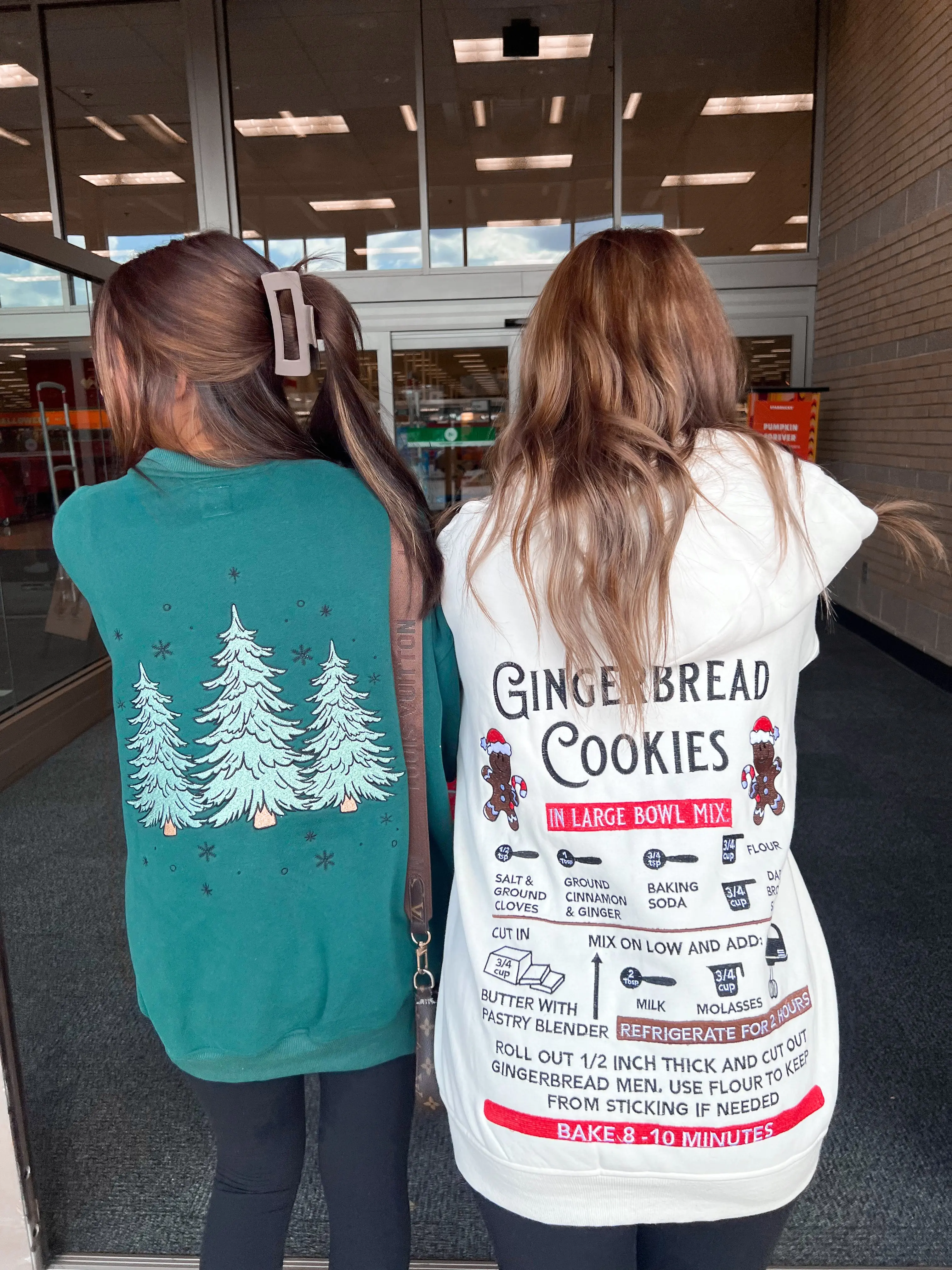 Ivory Gingerbread Recipe Christmas Embroider Hoodie - Image 6