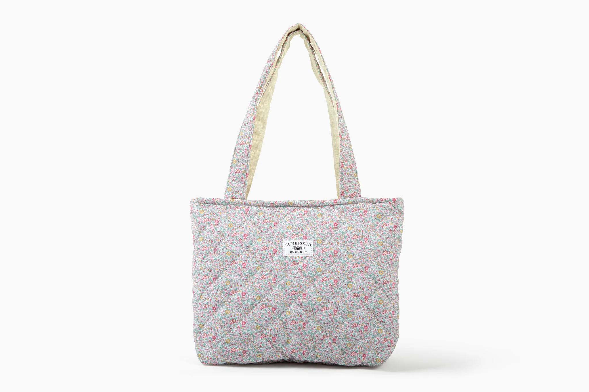 Floral Day In The Park Handmade Tote Zipper Bag - Image 10