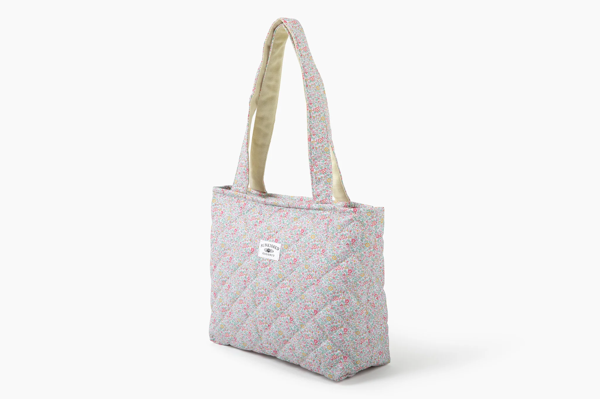 Floral Day In The Park Handmade Tote Zipper Bag - Image 11