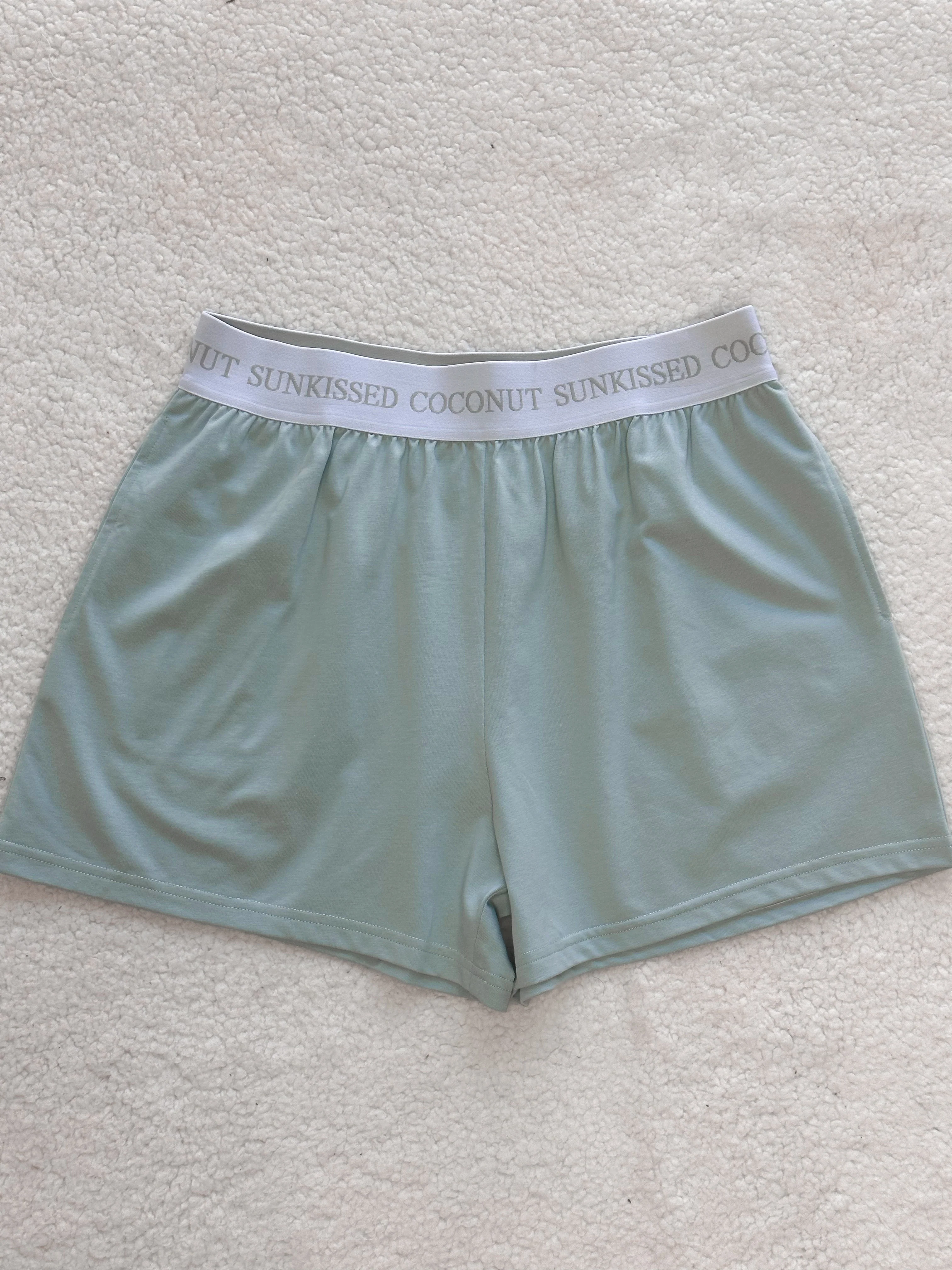 Glass Blue Basic Watercolor Shorts - Image 3