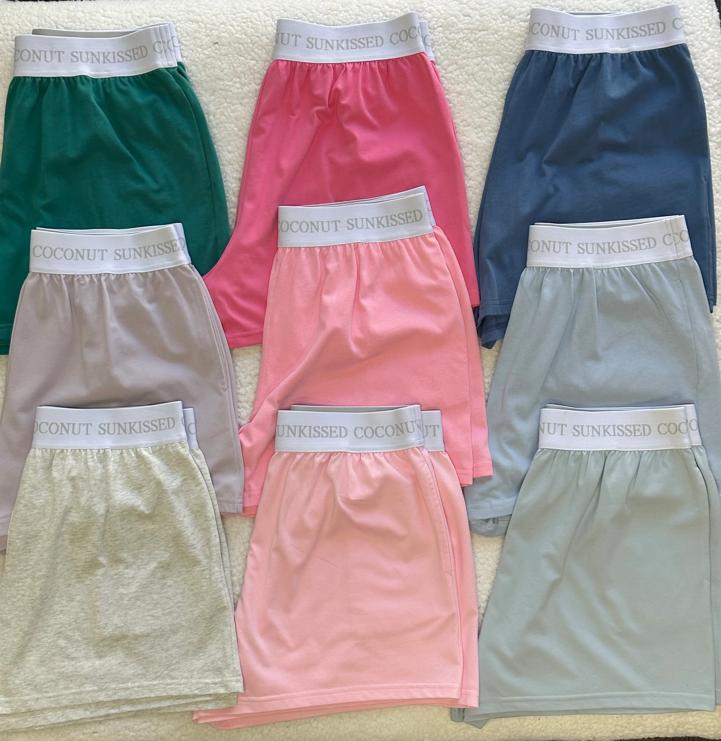 Glass Blue Basic Watercolor Shorts - Image 4