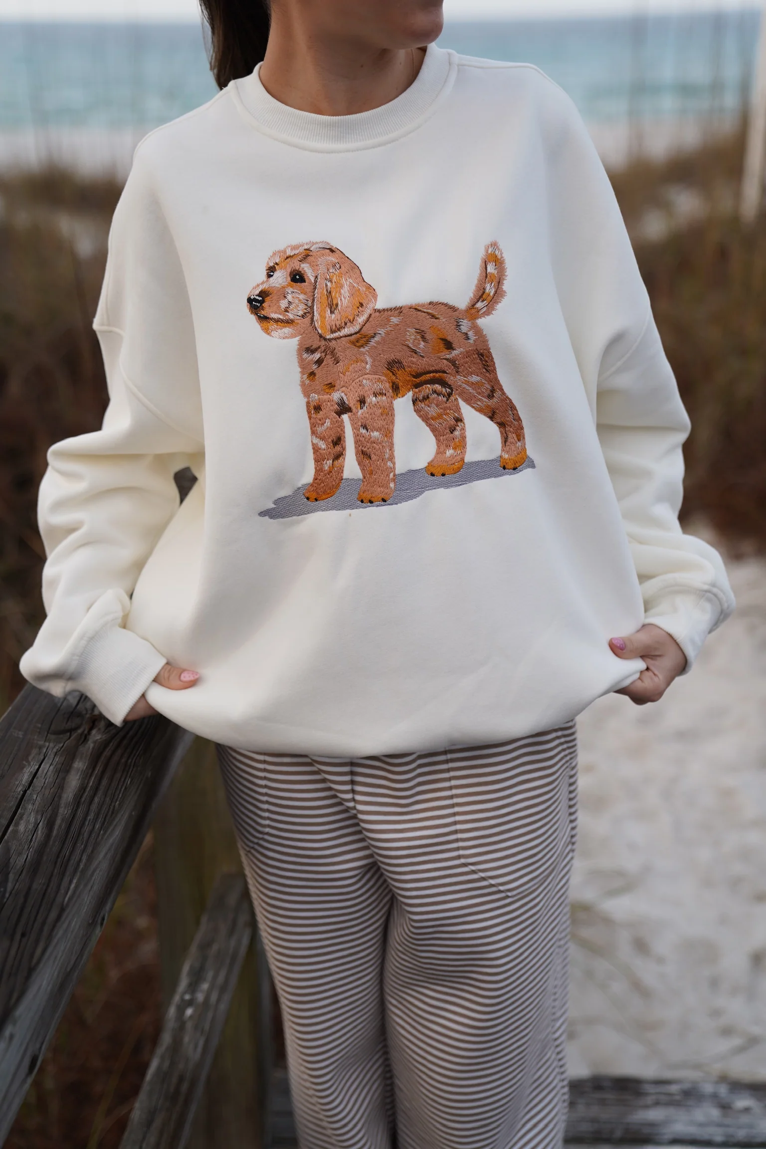 Golden Doodle Dog Embroider Sweatshirt - Image 12