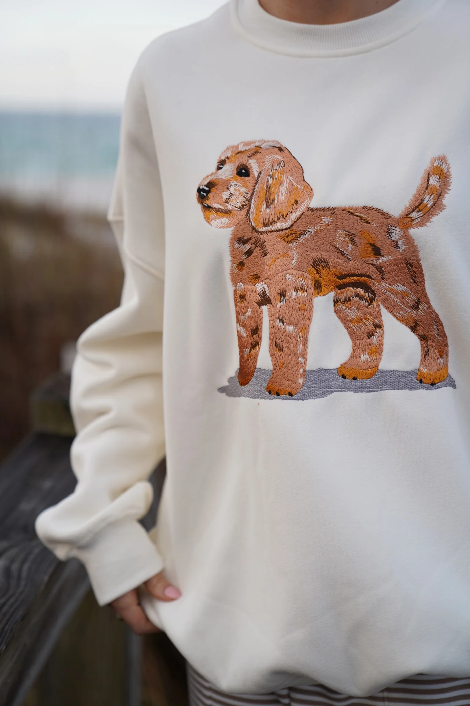 Golden Doodle Dog Embroider Sweatshirt - Image 7