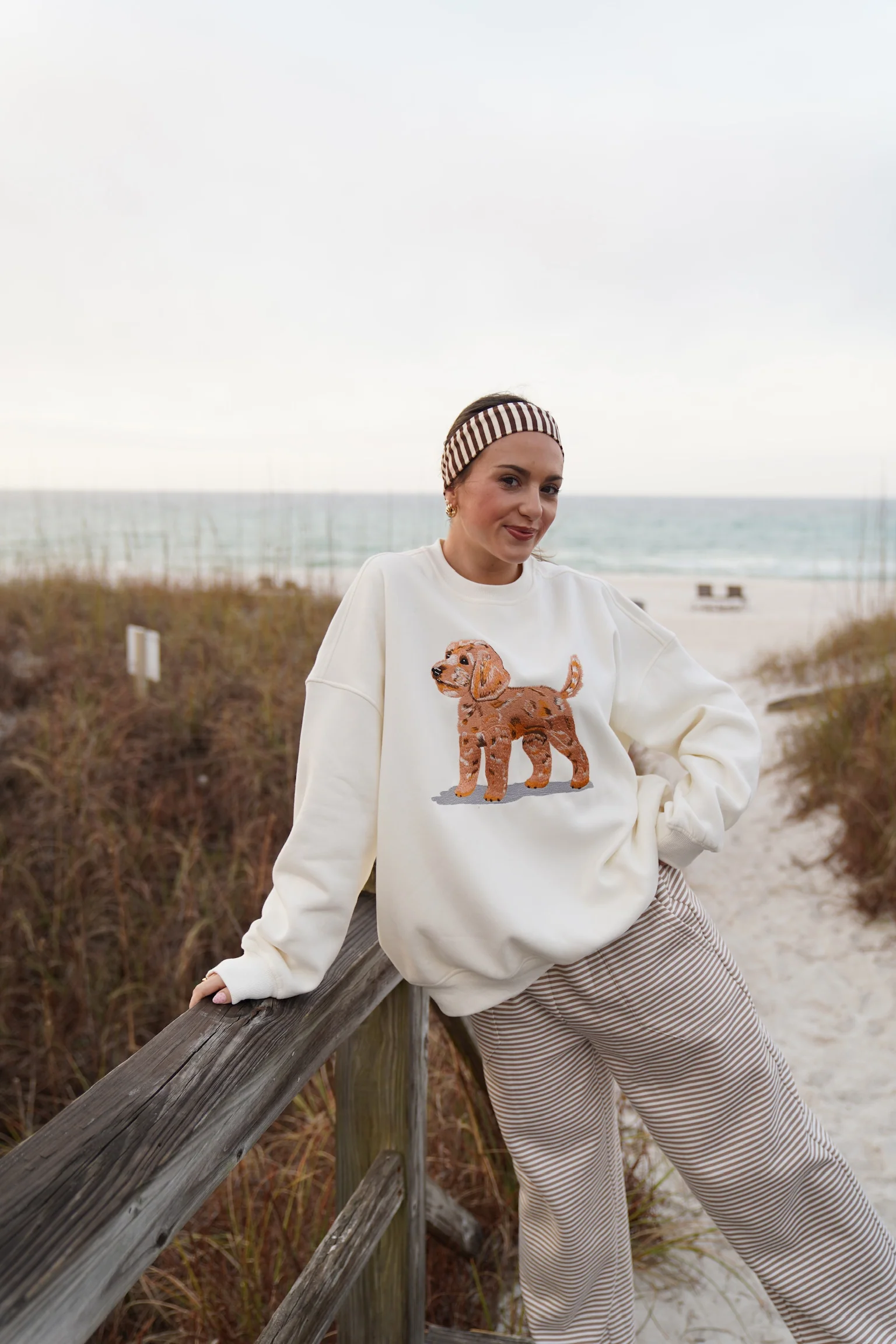 Golden Doodle Dog Embroider Sweatshirt - Image 9