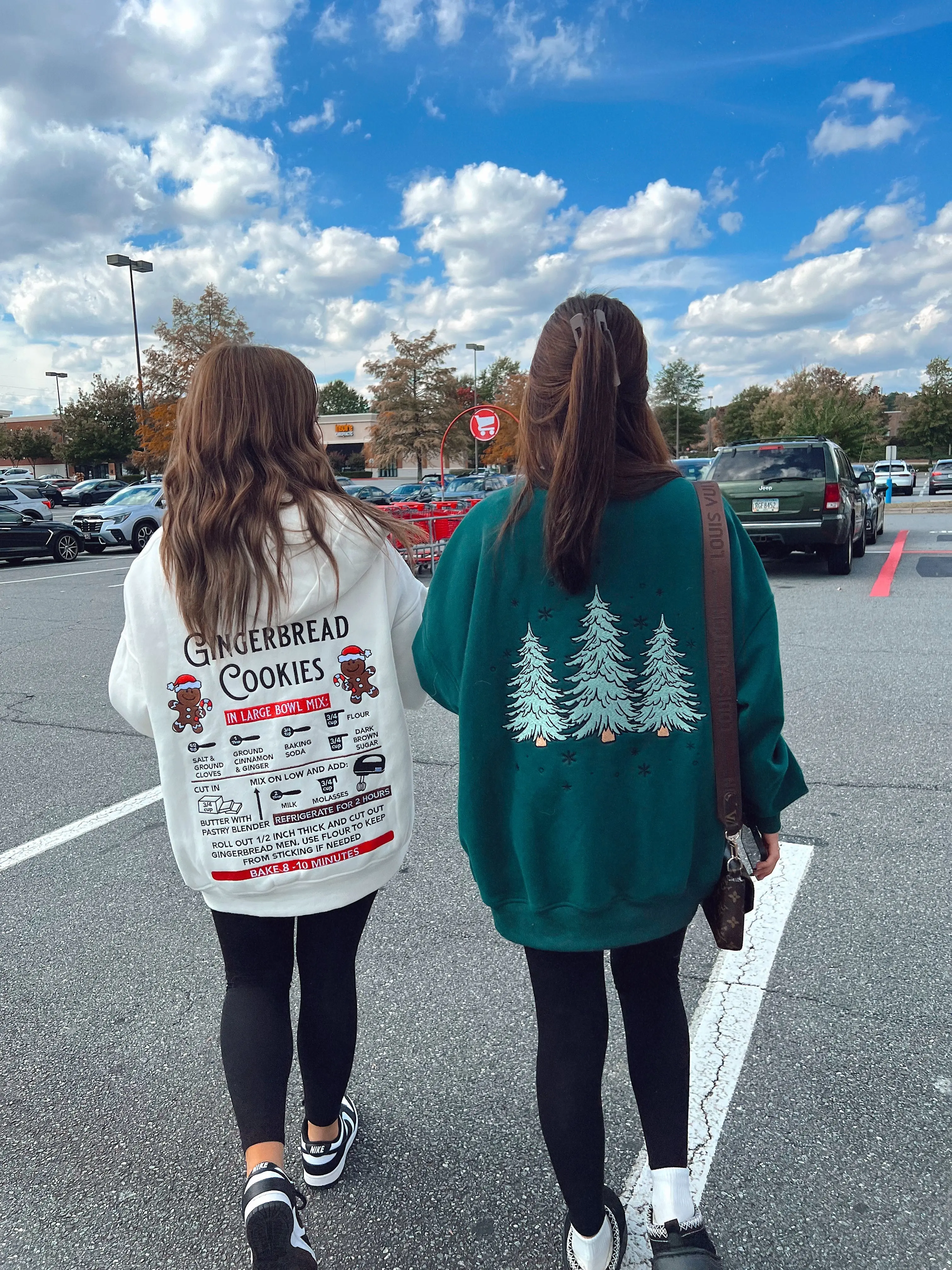 Winter Green Christmas Tree Embroider Sweatshirt - Image 8