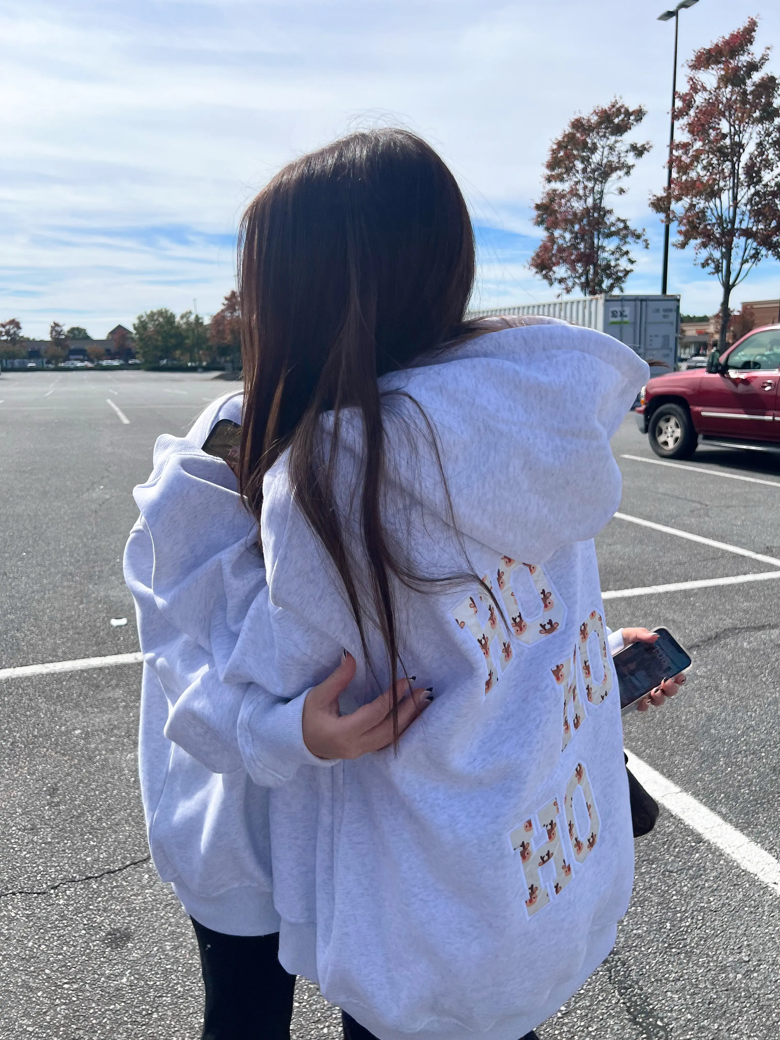Grey Reindeer Hoodie - Image 19