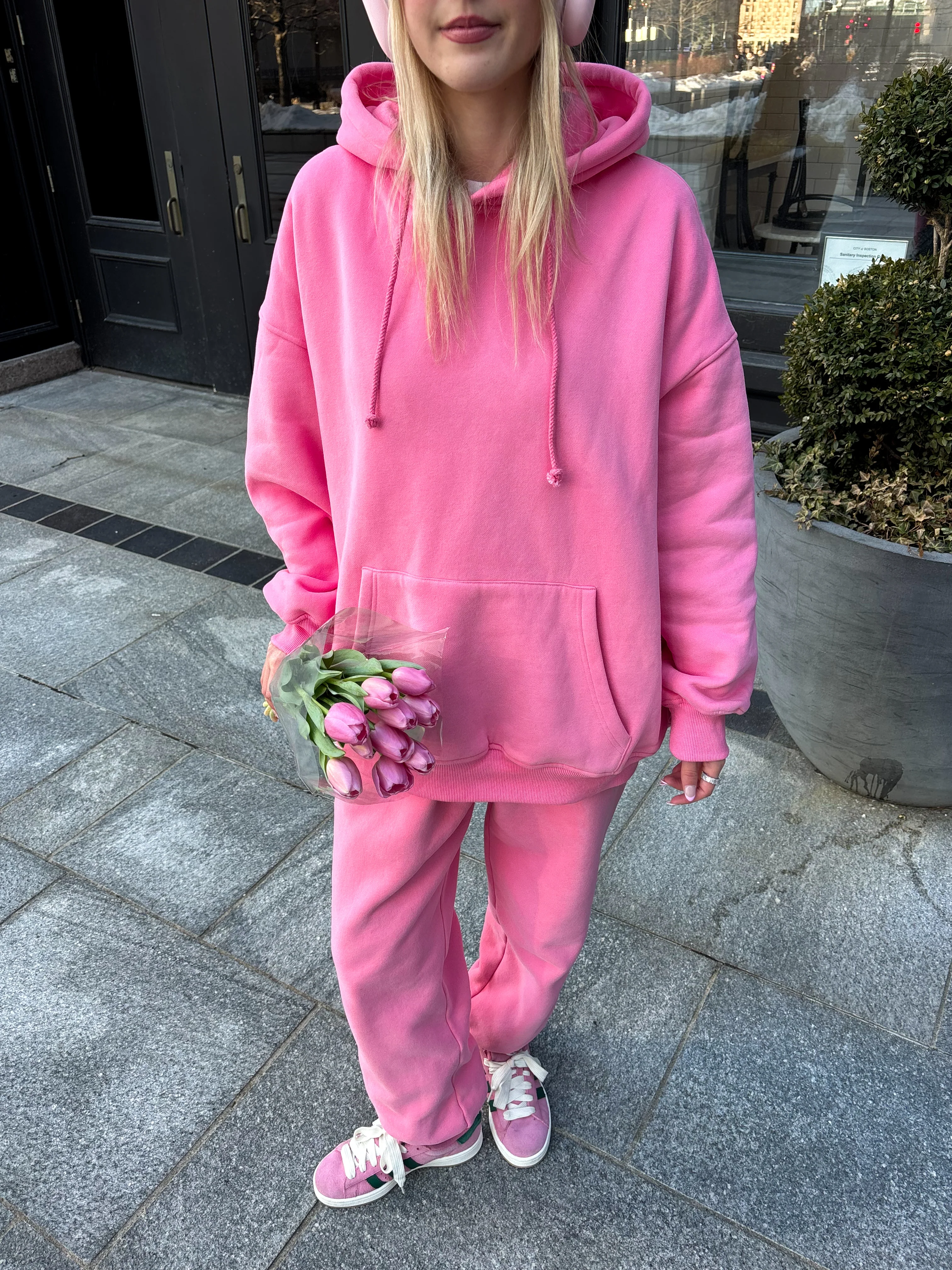Hibiscus Pink Basic Blank Hoodie - Image 10