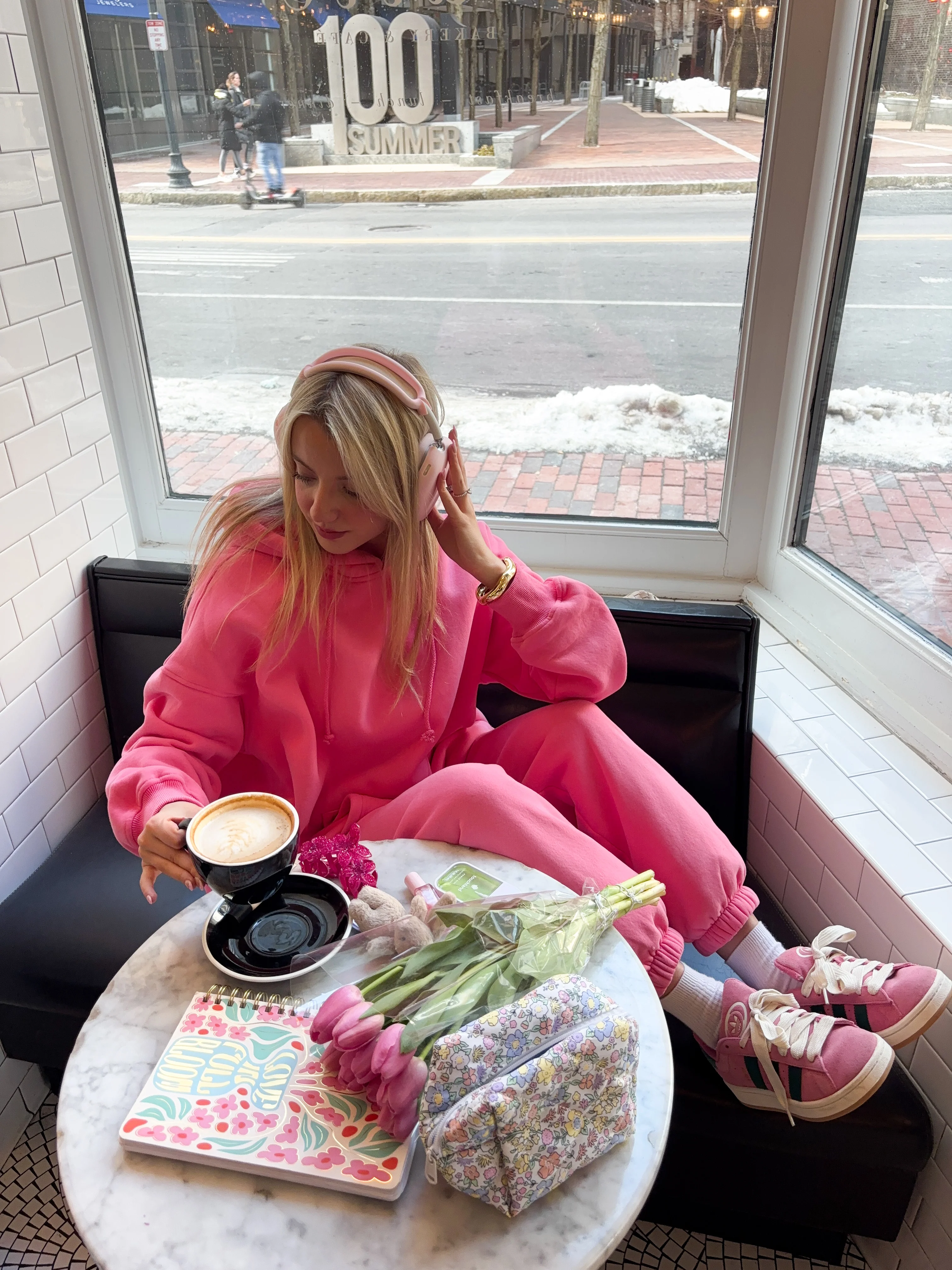 Hibiscus Pink Basic Blank Hoodie - Image 2