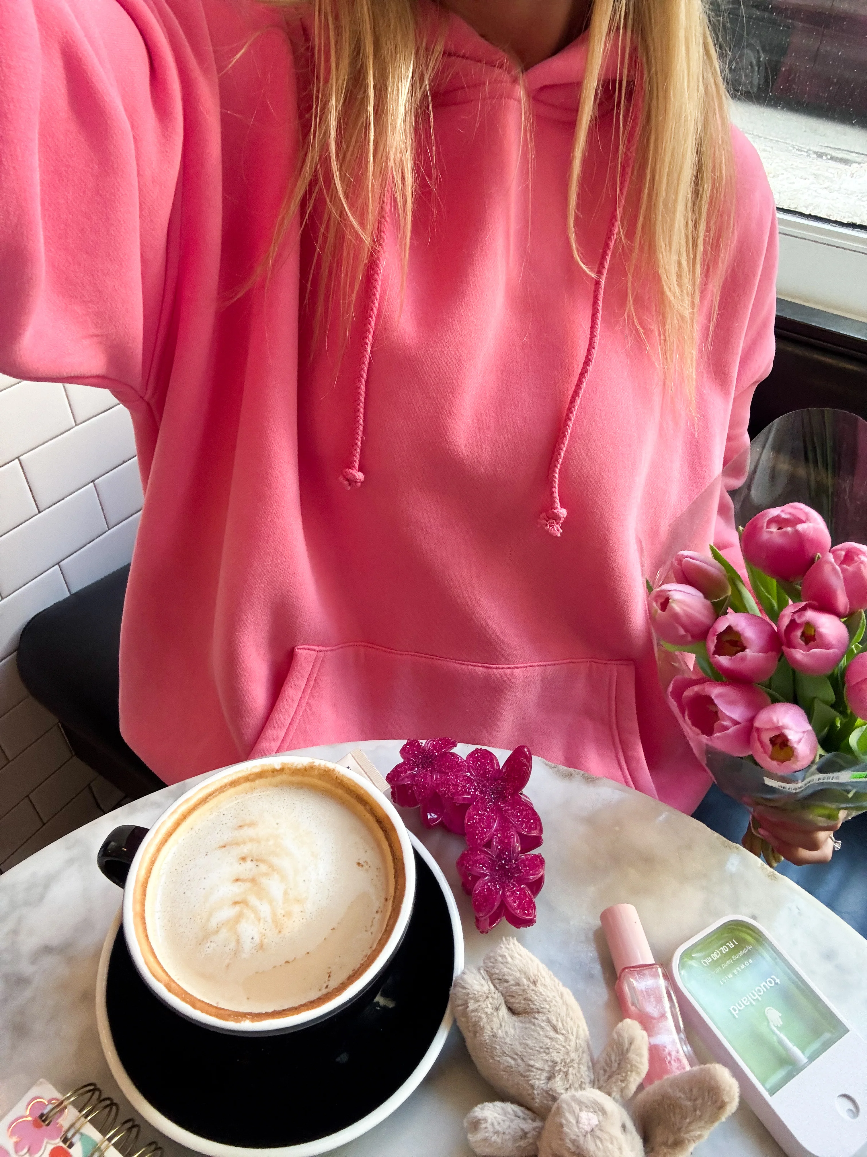 Hibiscus Pink Basic Blank Hoodie - Image 8