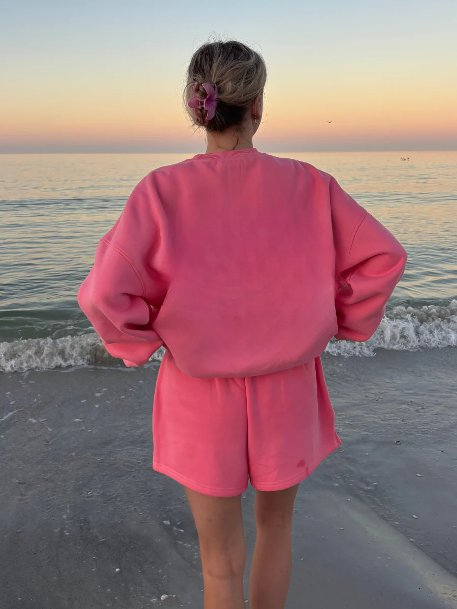 Hibiscus Pink Basic Blank Shorts - Image 2
