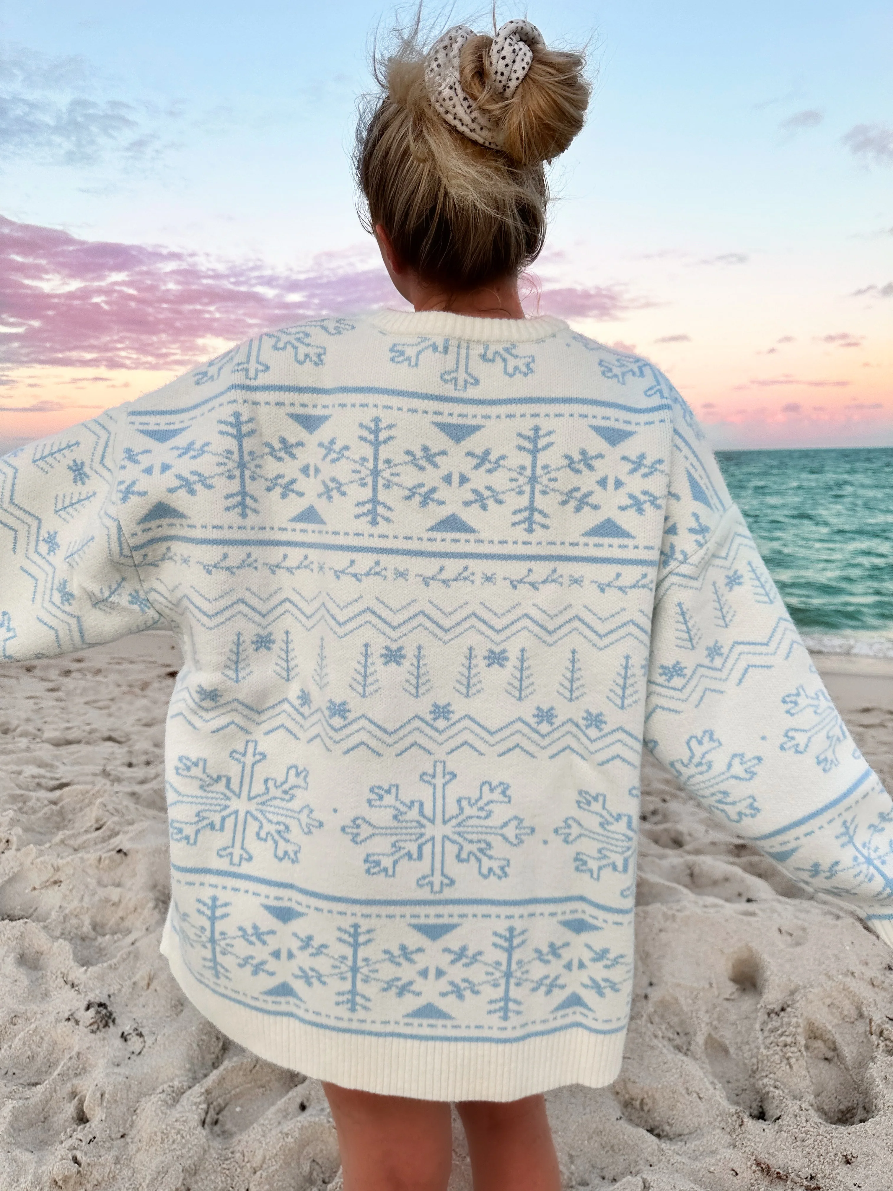 Snowflake Oversized Sweater - Image 4