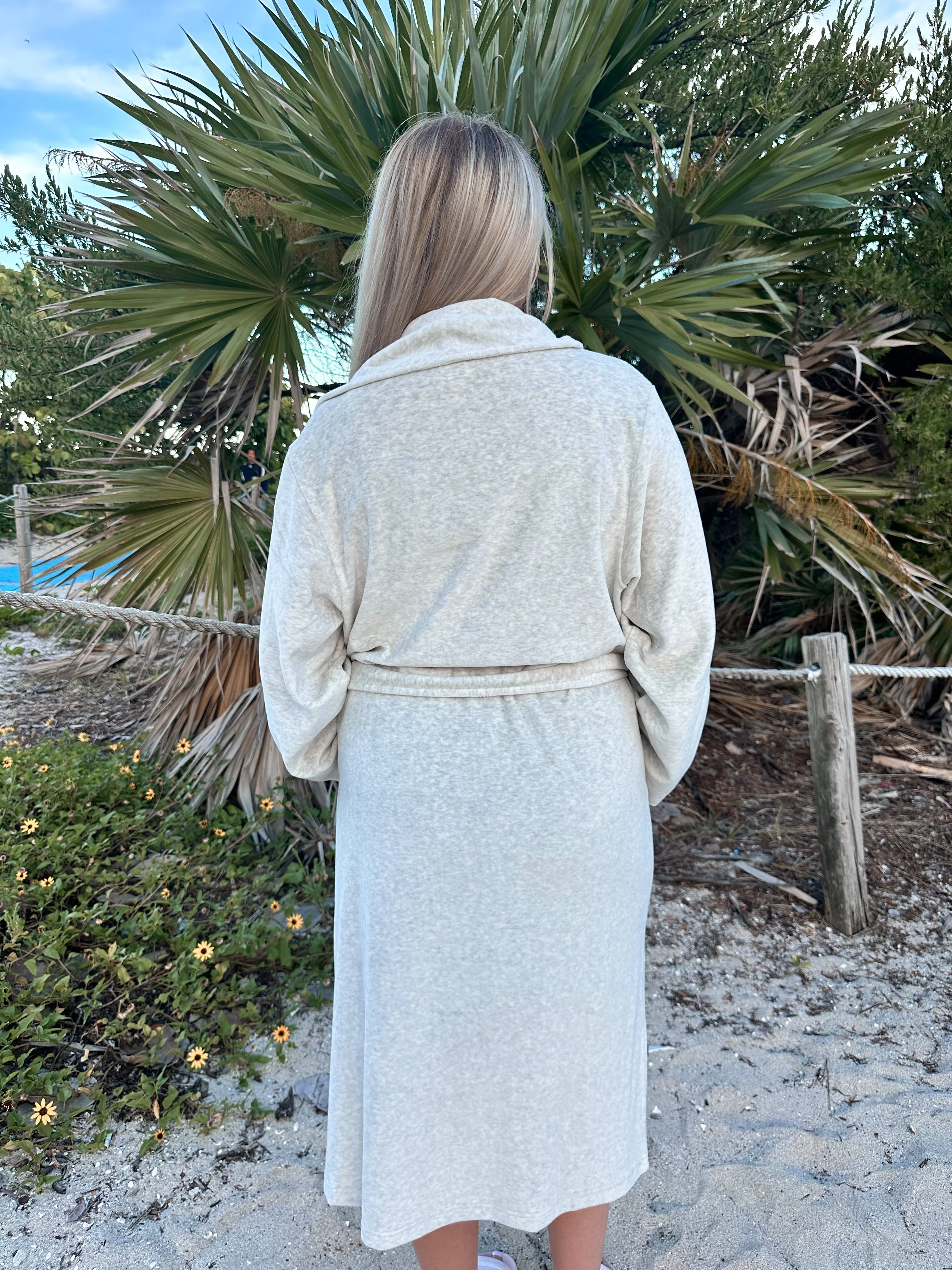 Earthy Grey Dream Hotel Robe - Image 12