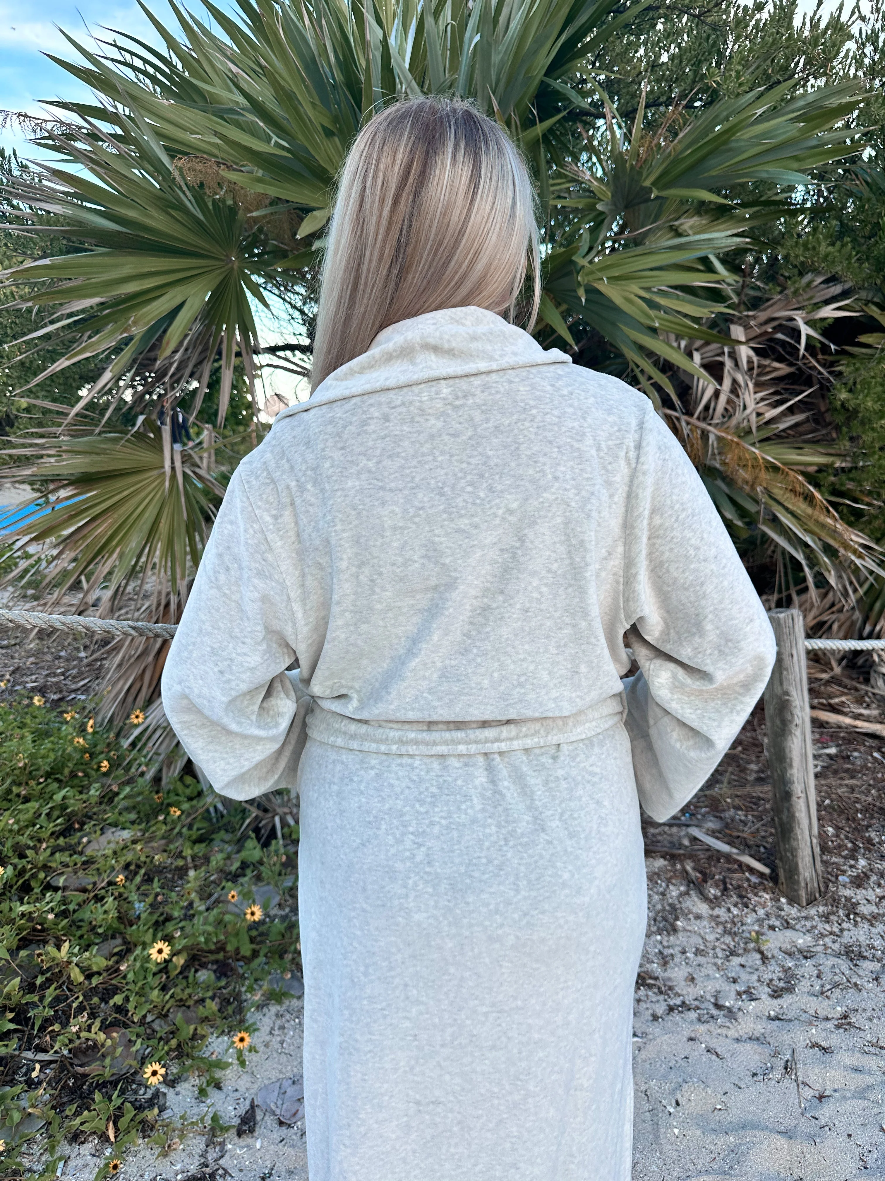 Earthy Grey Dream Hotel Robe - Image 13