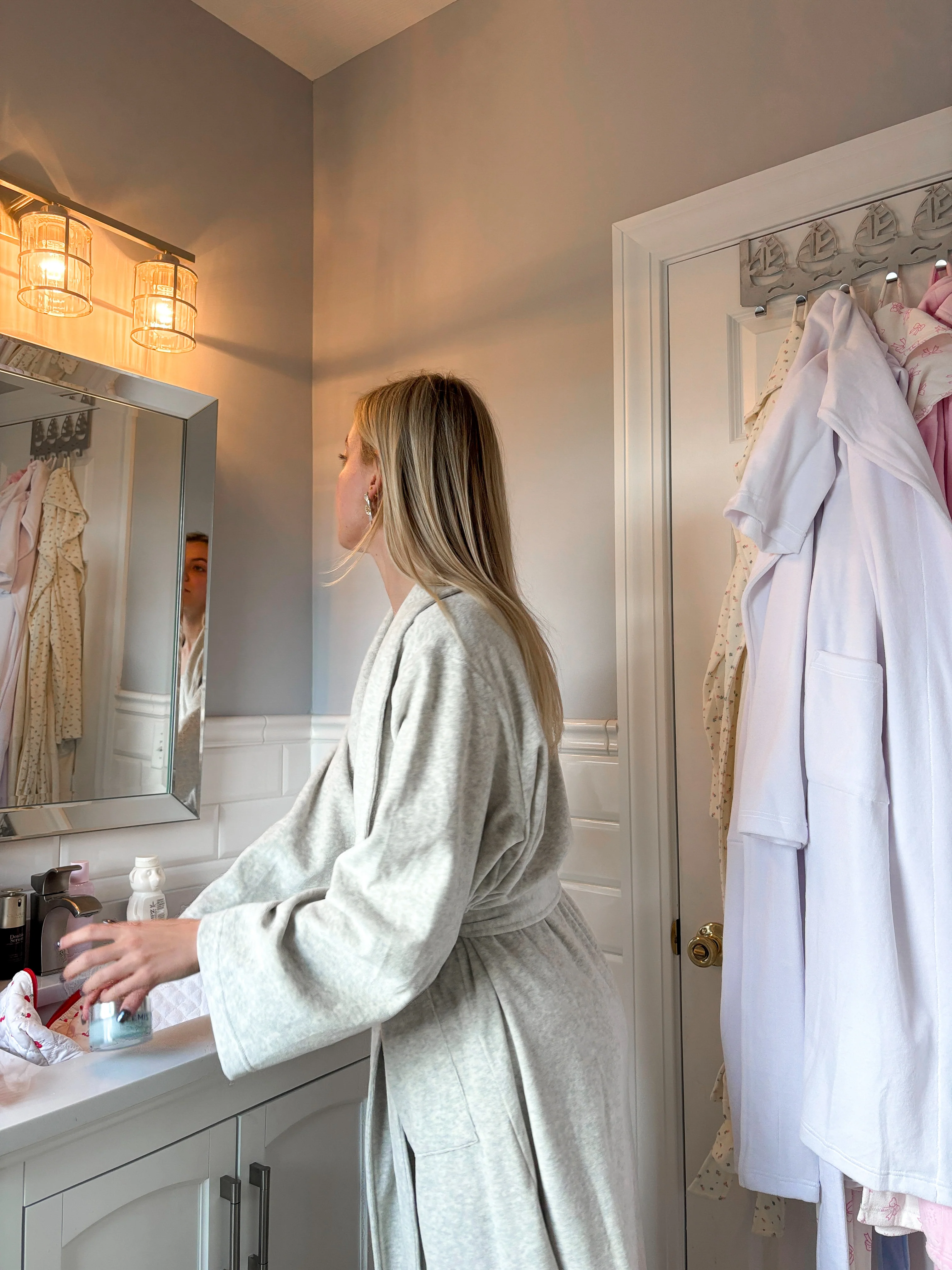 Earthy Grey Dream Hotel Robe - Image 15